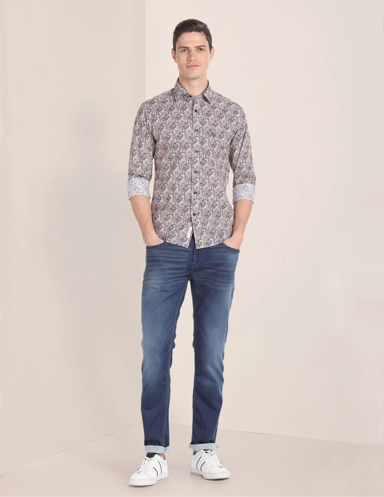 Long Sleeve Floral Print Shirt - Image 3