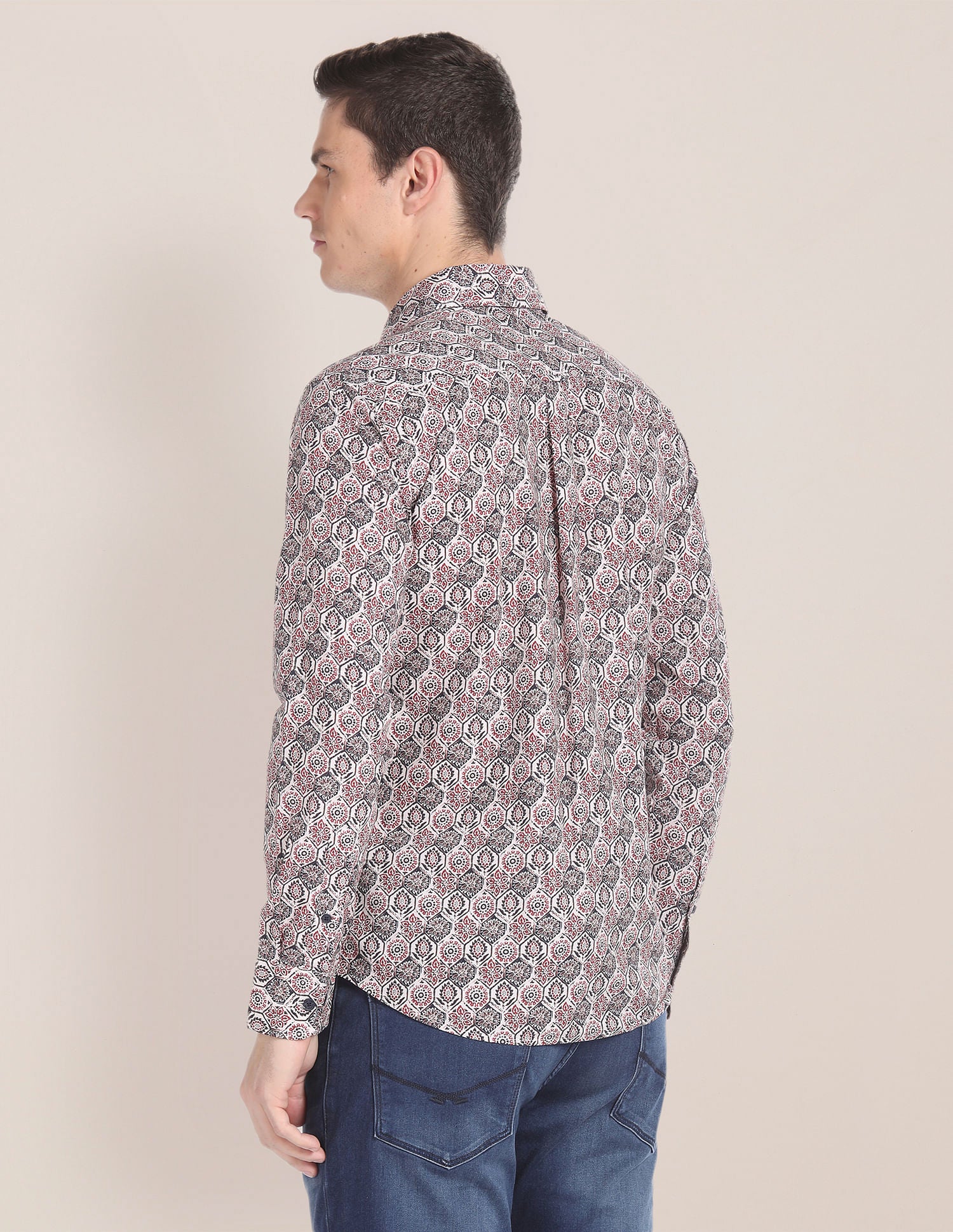 Long Sleeve Floral Print Shirt - Image 5