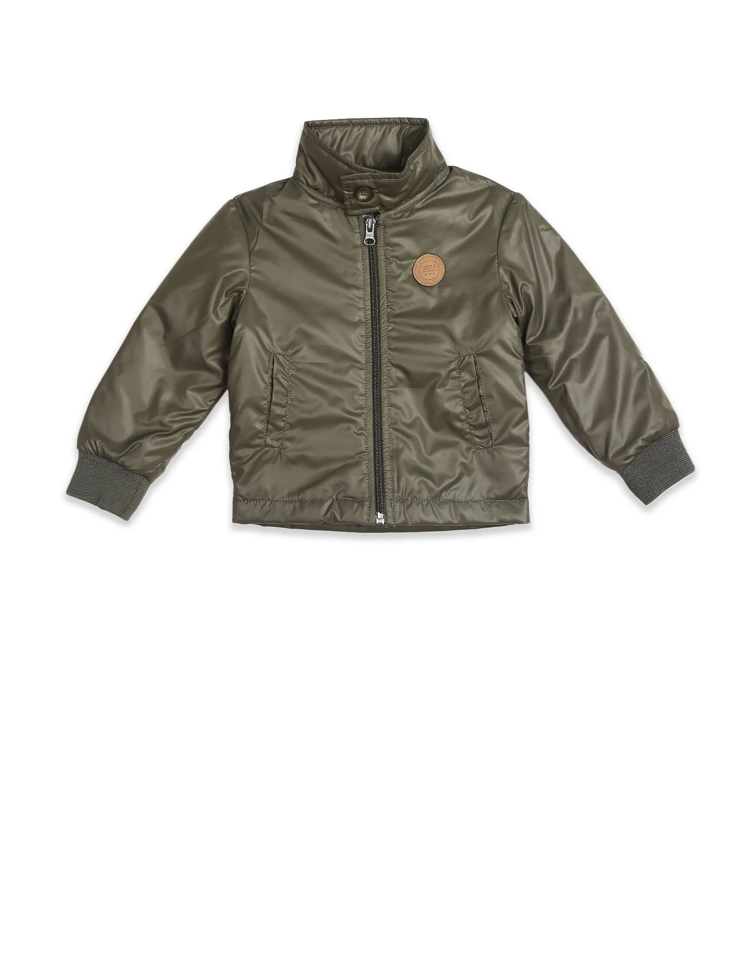 Long Sleeve High Neck Casual Jacket
