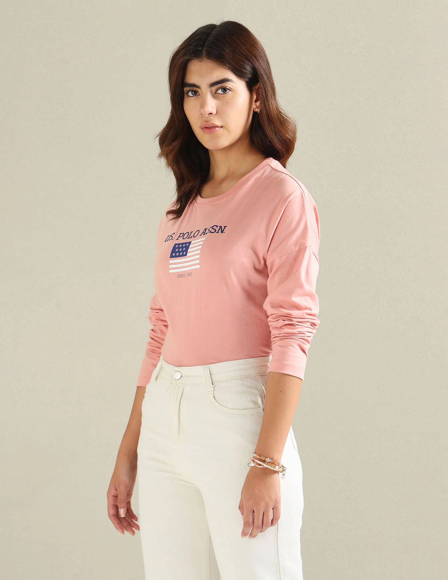 Drop Shoulder Pure Cotton T-Shirt - Image 4