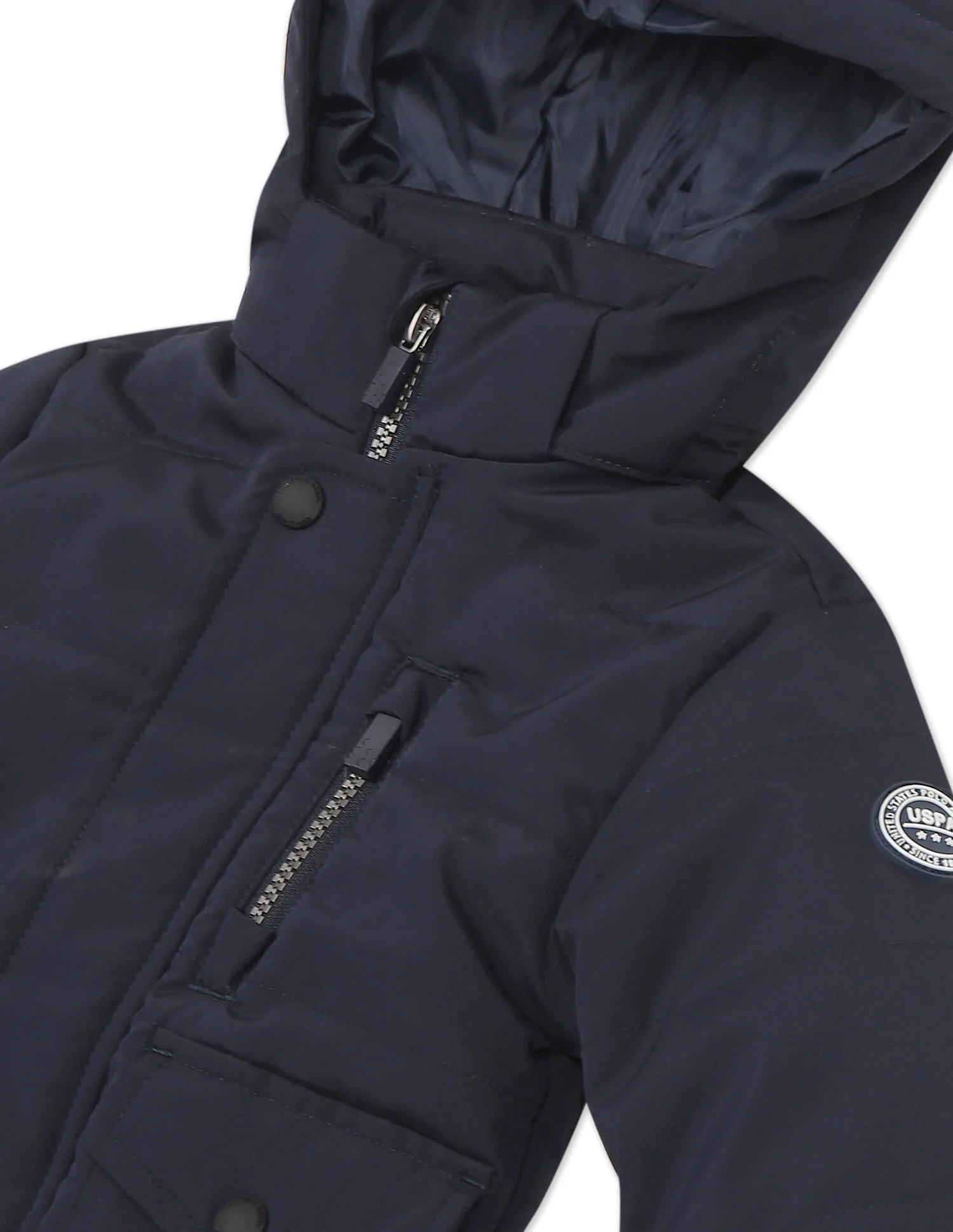 Long Sleeve Solid Hooded Jacket - Image 3