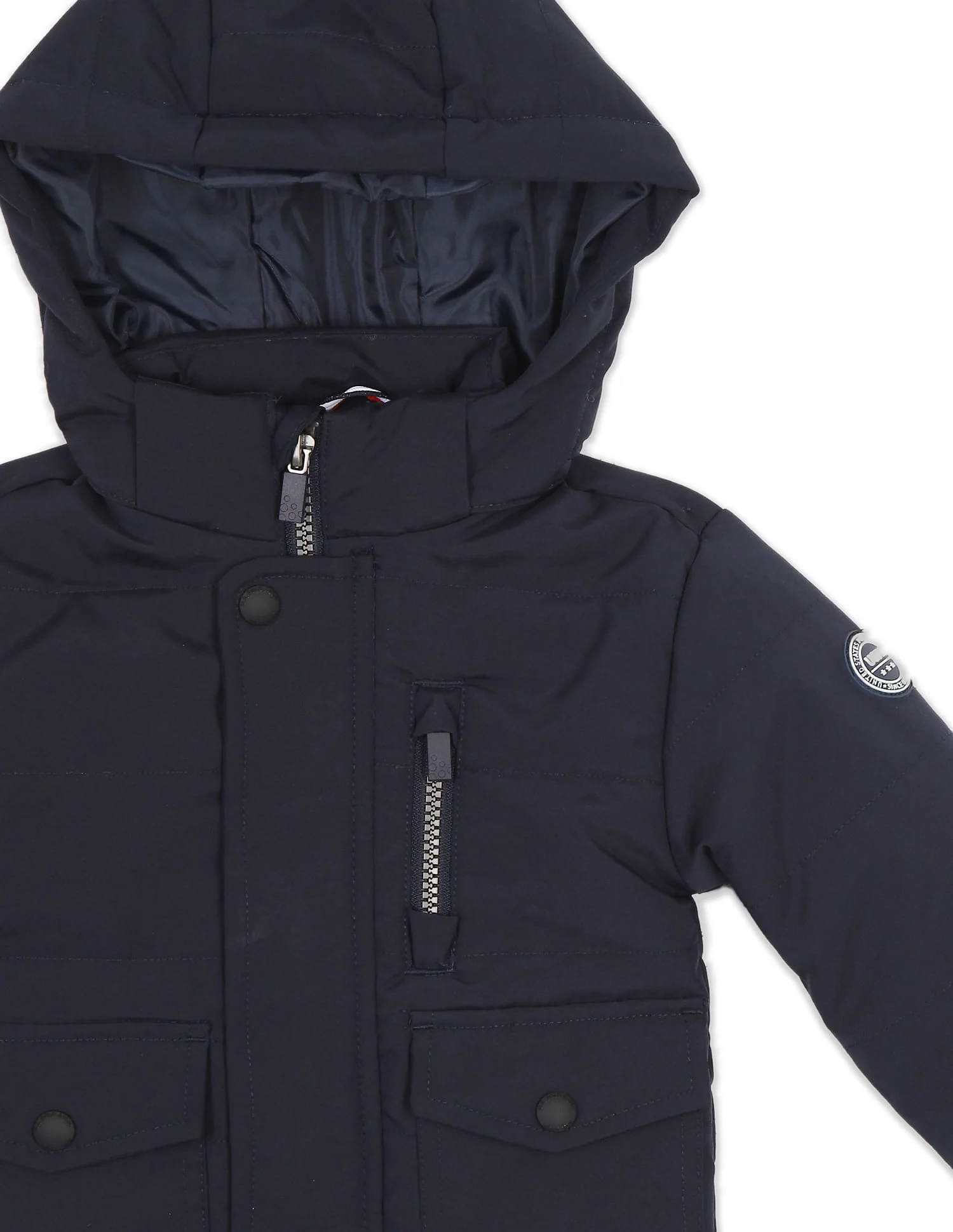 Long Sleeve Solid Hooded Jacket - Image 4
