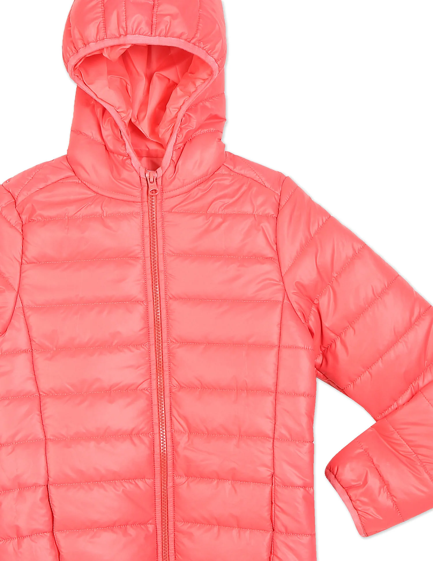 Long Sleeve Solid Hooded Jacket - Image 4