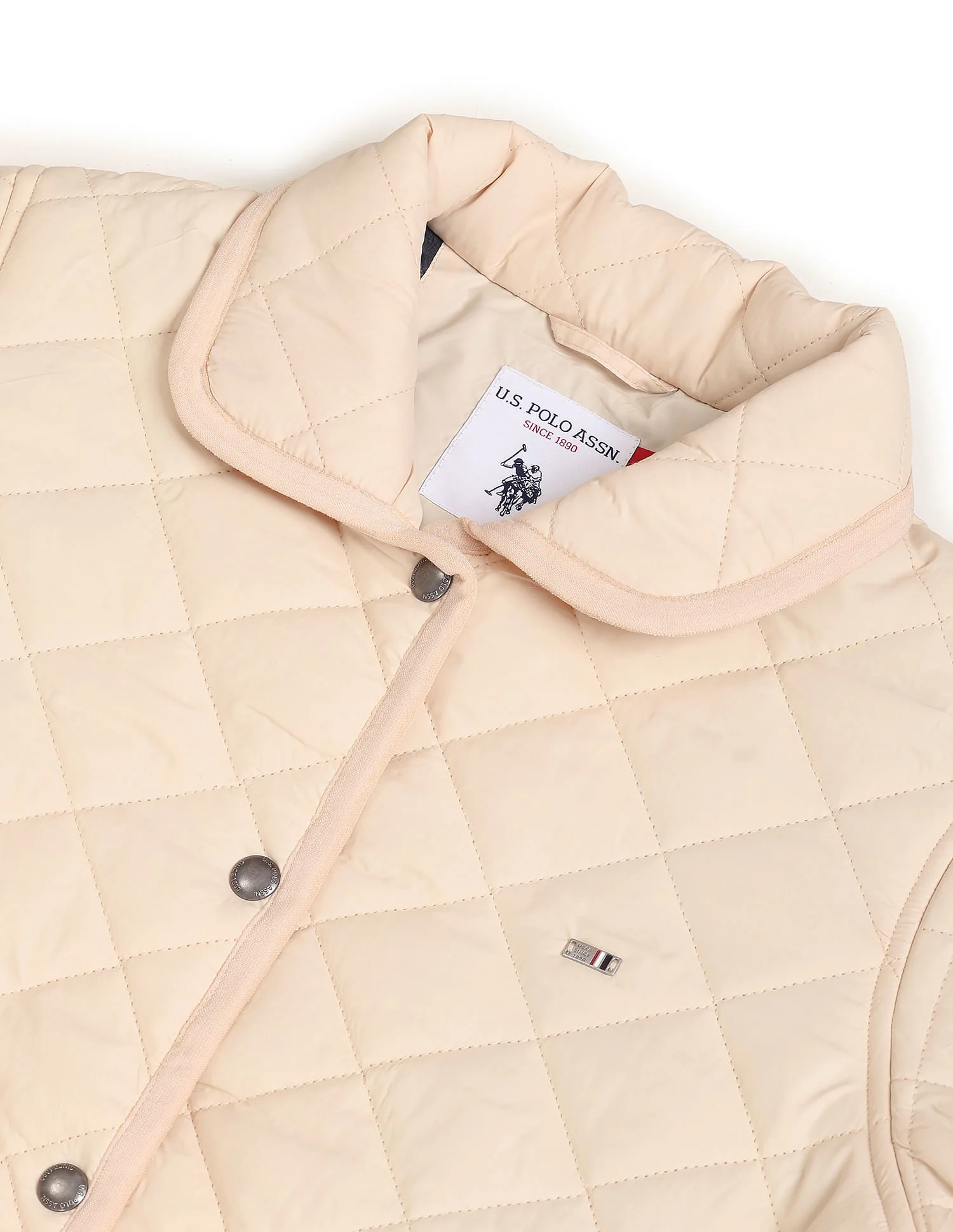 Long Sleeve Solid Quilted Jacket - Image 2
