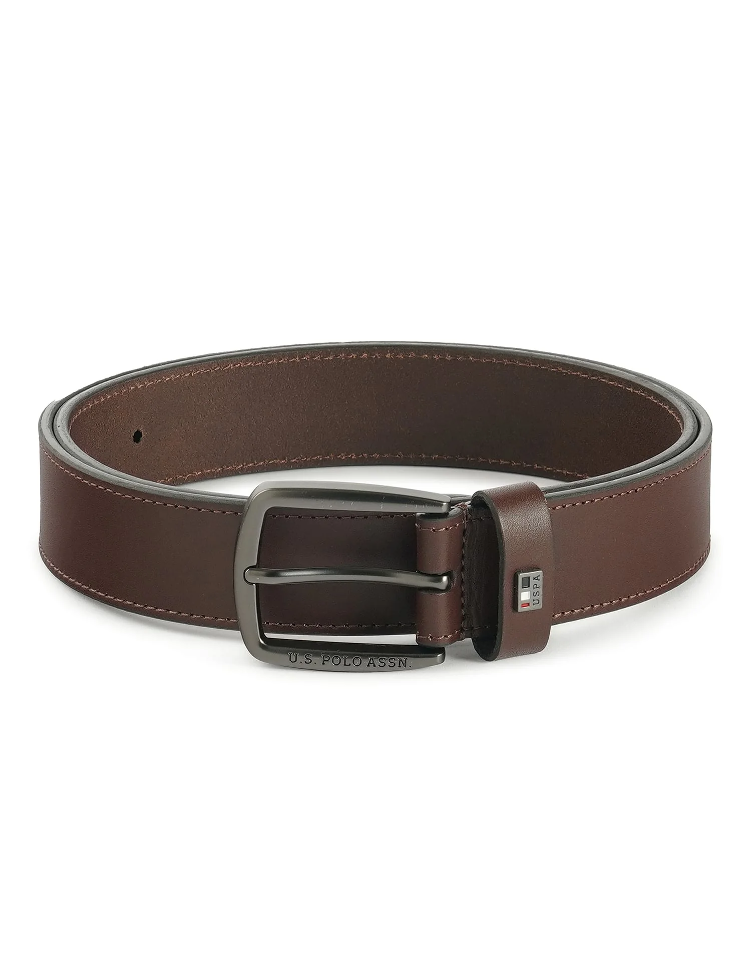 Luca Solid Leather Belt - Image 2