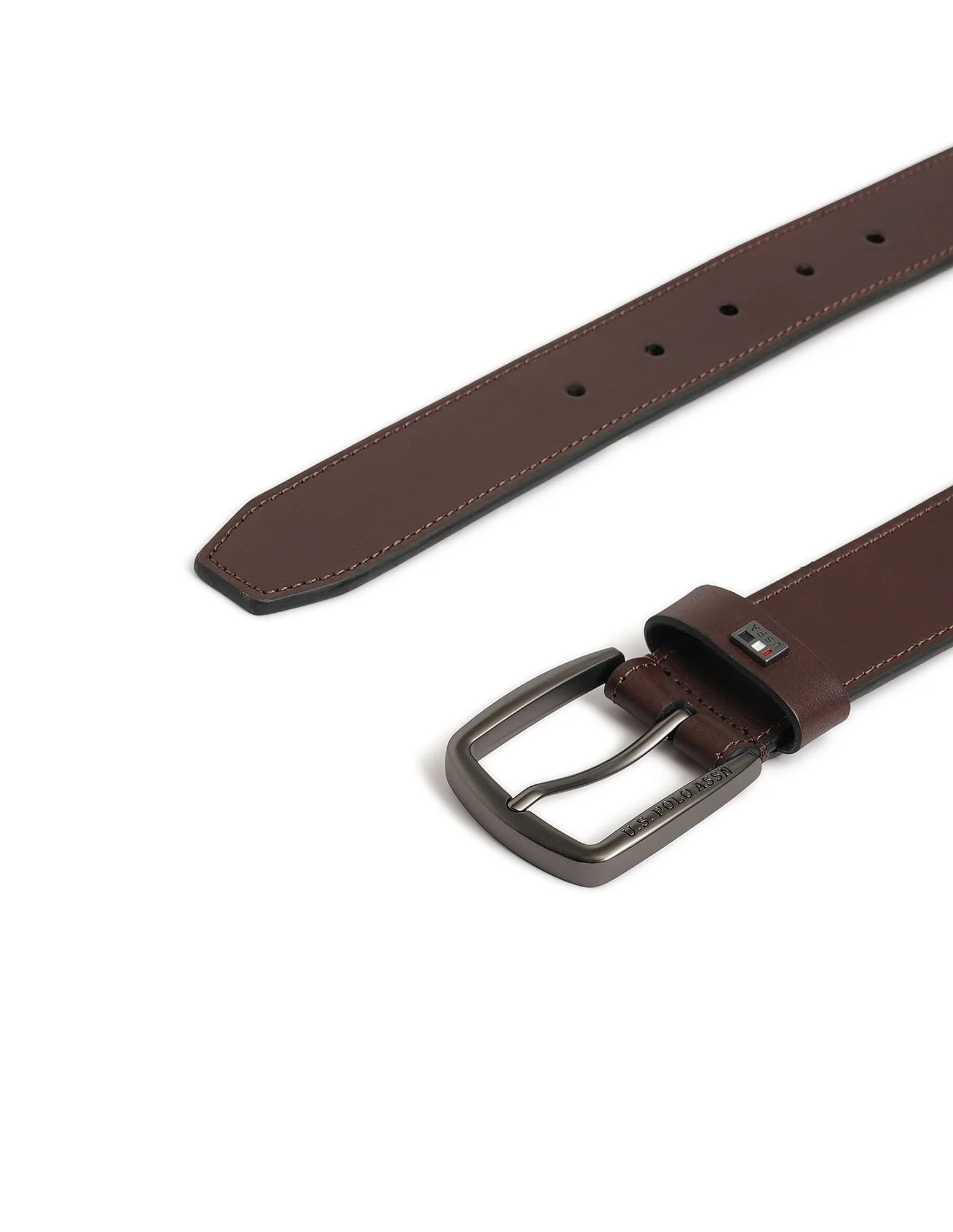 Luca Solid Leather Belt - Image 5