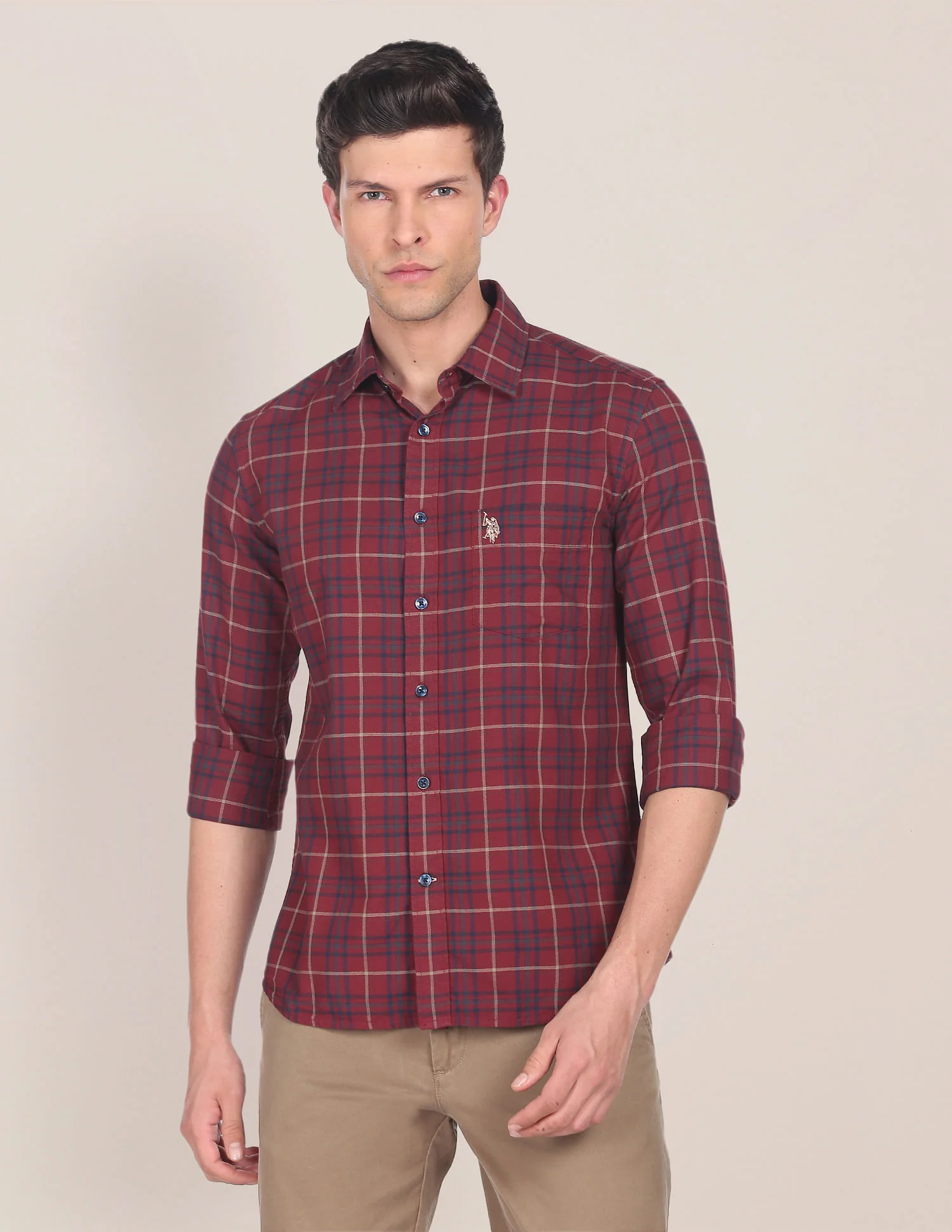 Matt Check Dobby Casual Shirt