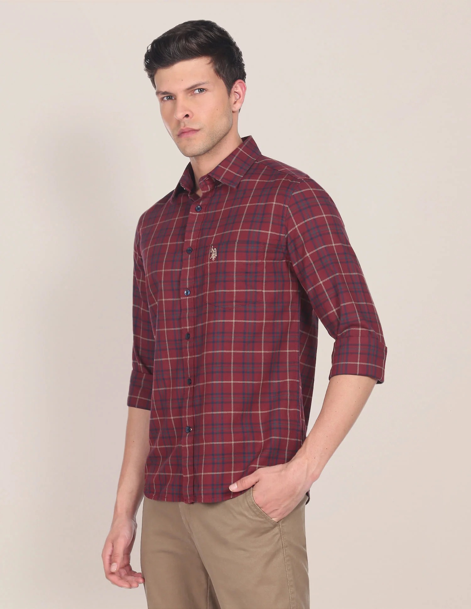 Matt Check Dobby Casual Shirt - Image 4