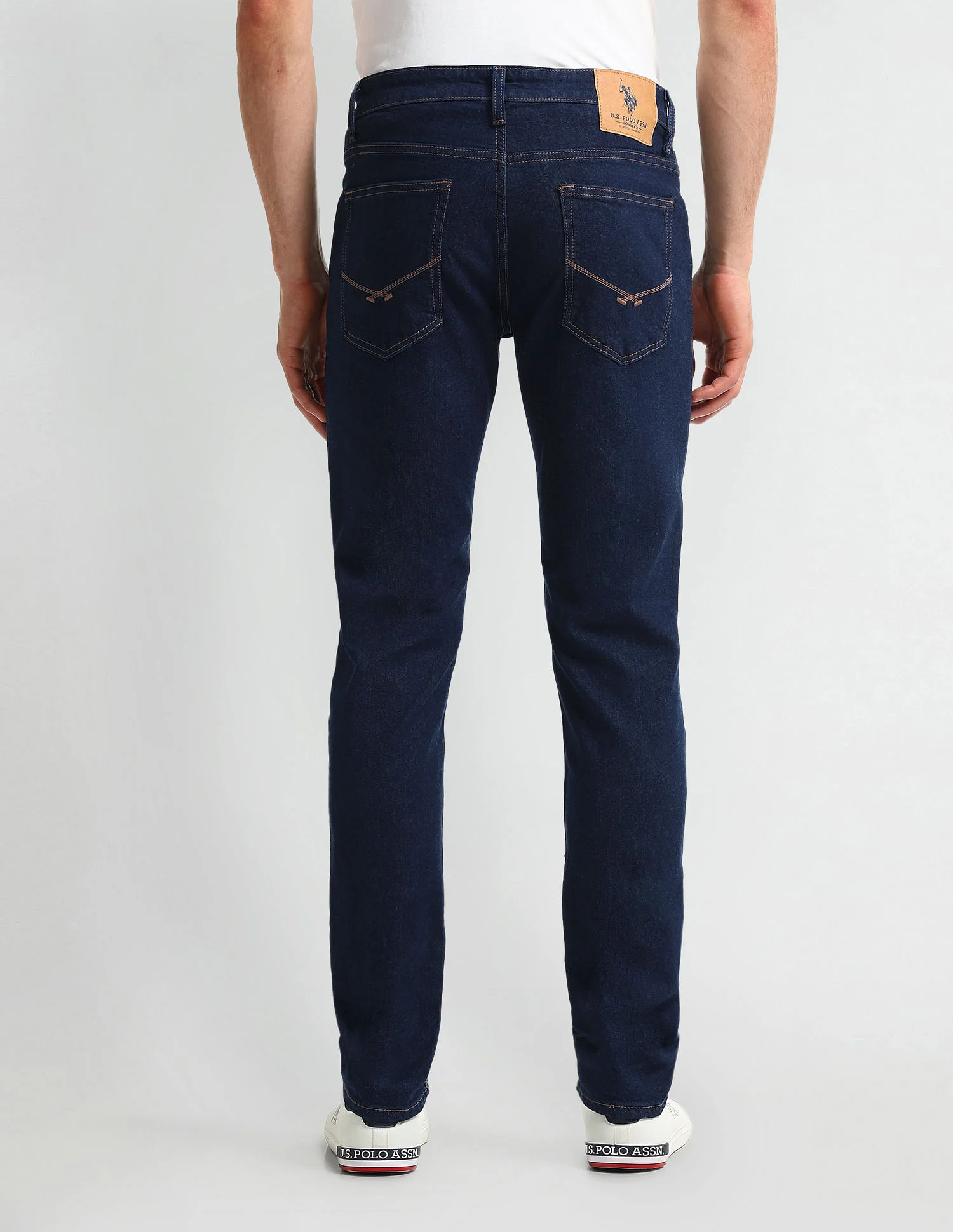 Brandon Fit Slim Tapered Navy Jeans - Image 5
