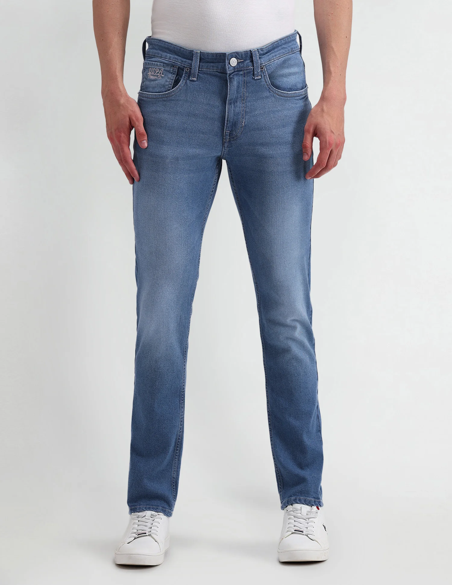 Brandon Slim Fit Tapered Blue Jeans - Image 6