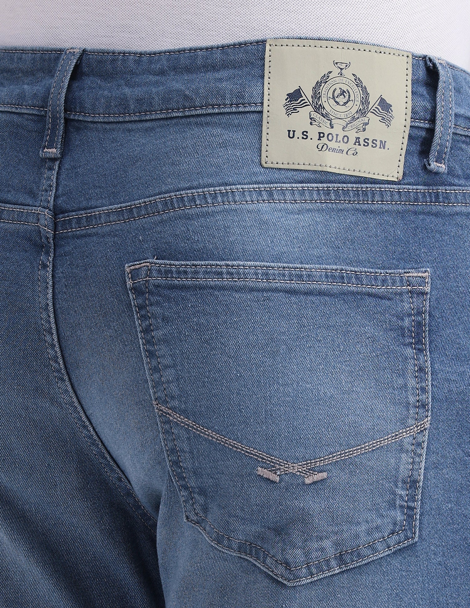 Brandon Slim Fit Tapered Blue Jeans - Image 7