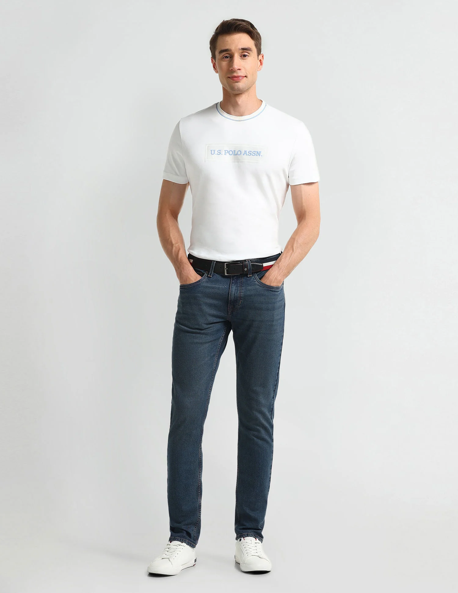 Brandon Slim Fit Tapered Blue Jeans - Image 3