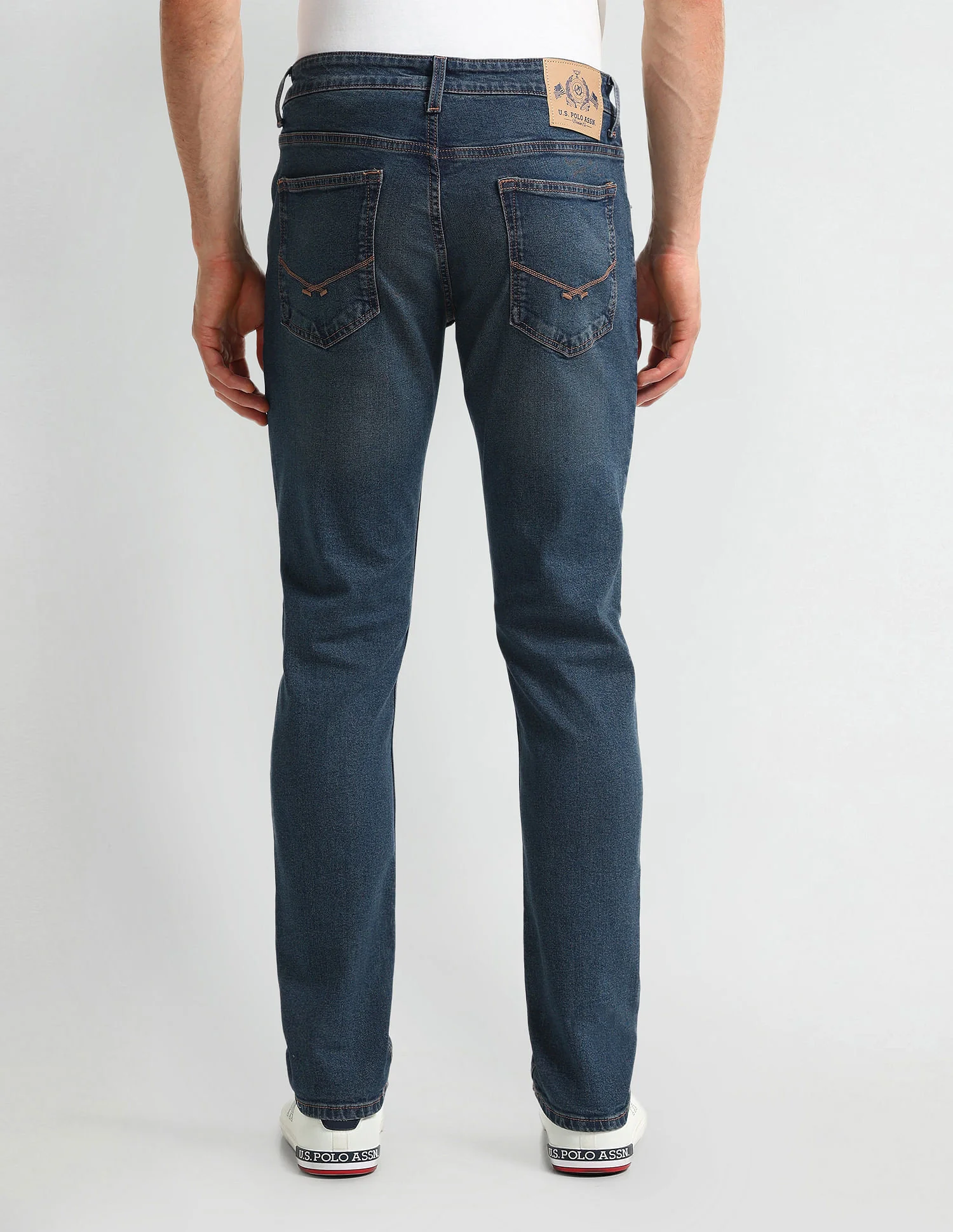 Brandon Slim Fit Tapered Blue Jeans - Image 5