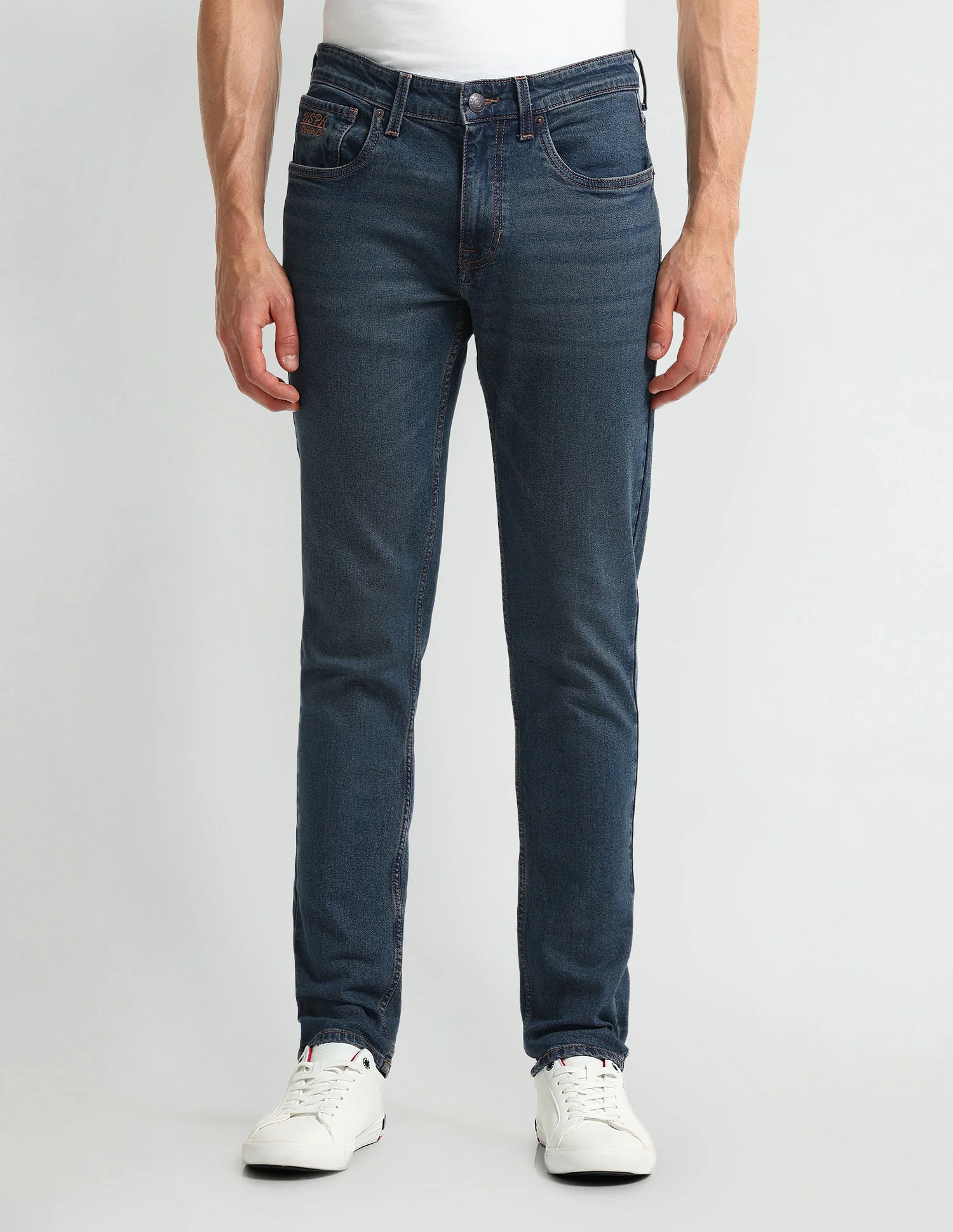 Brandon Slim Fit Tapered Blue Jeans - Image 6
