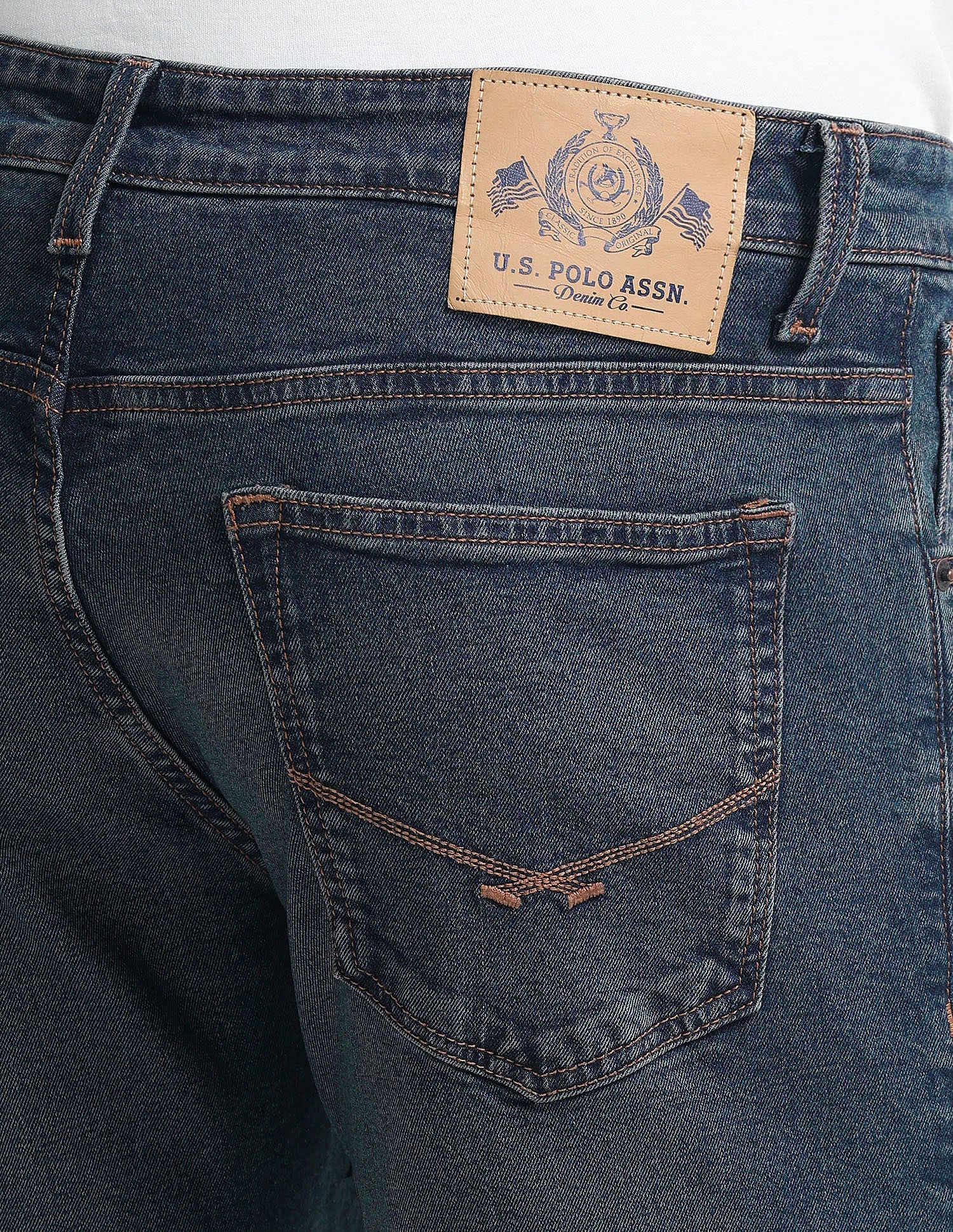 Brandon Slim Fit Tapered Blue Jeans - Image 8