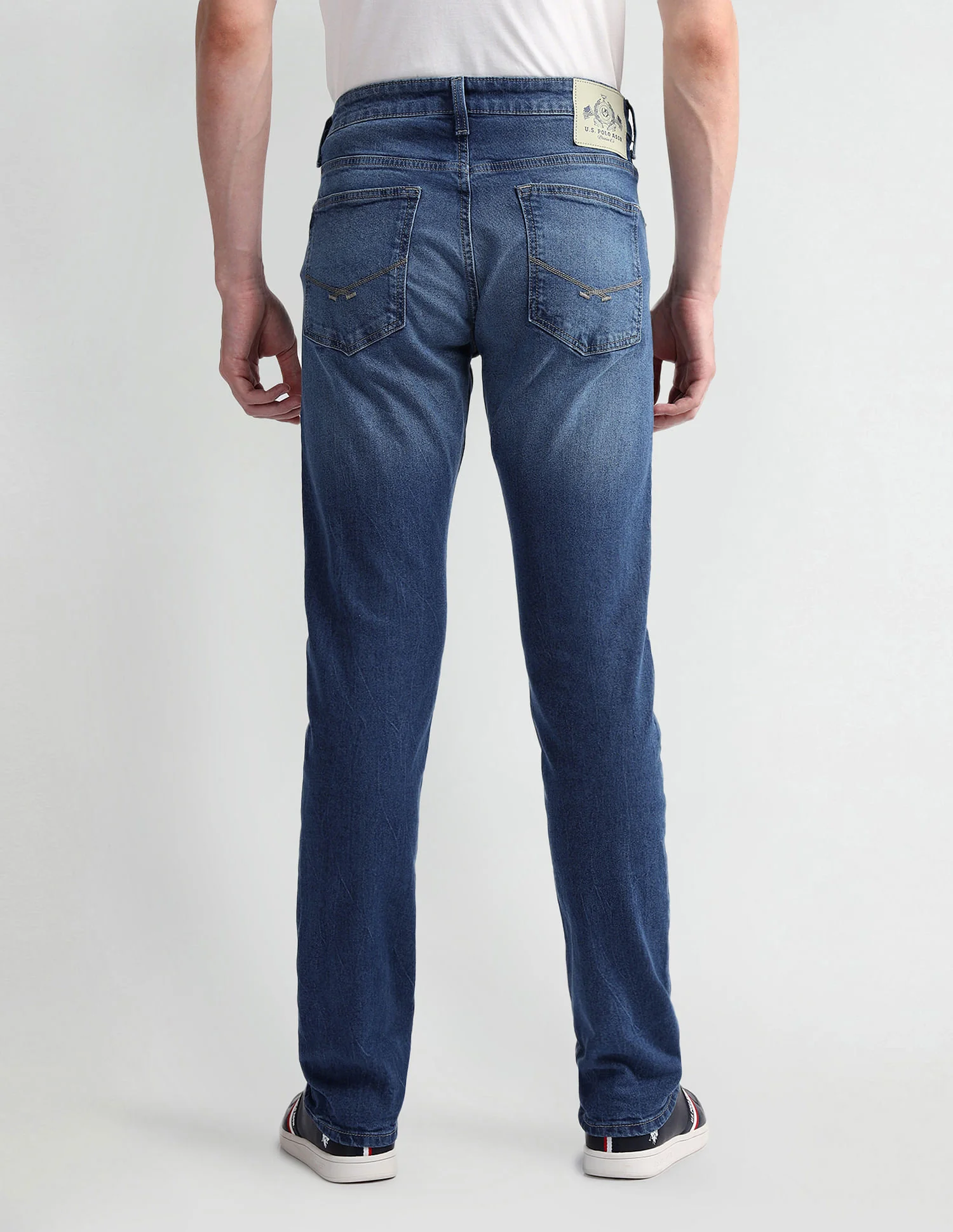 Brandon Slim Tapered Blue Jeans - Image 5