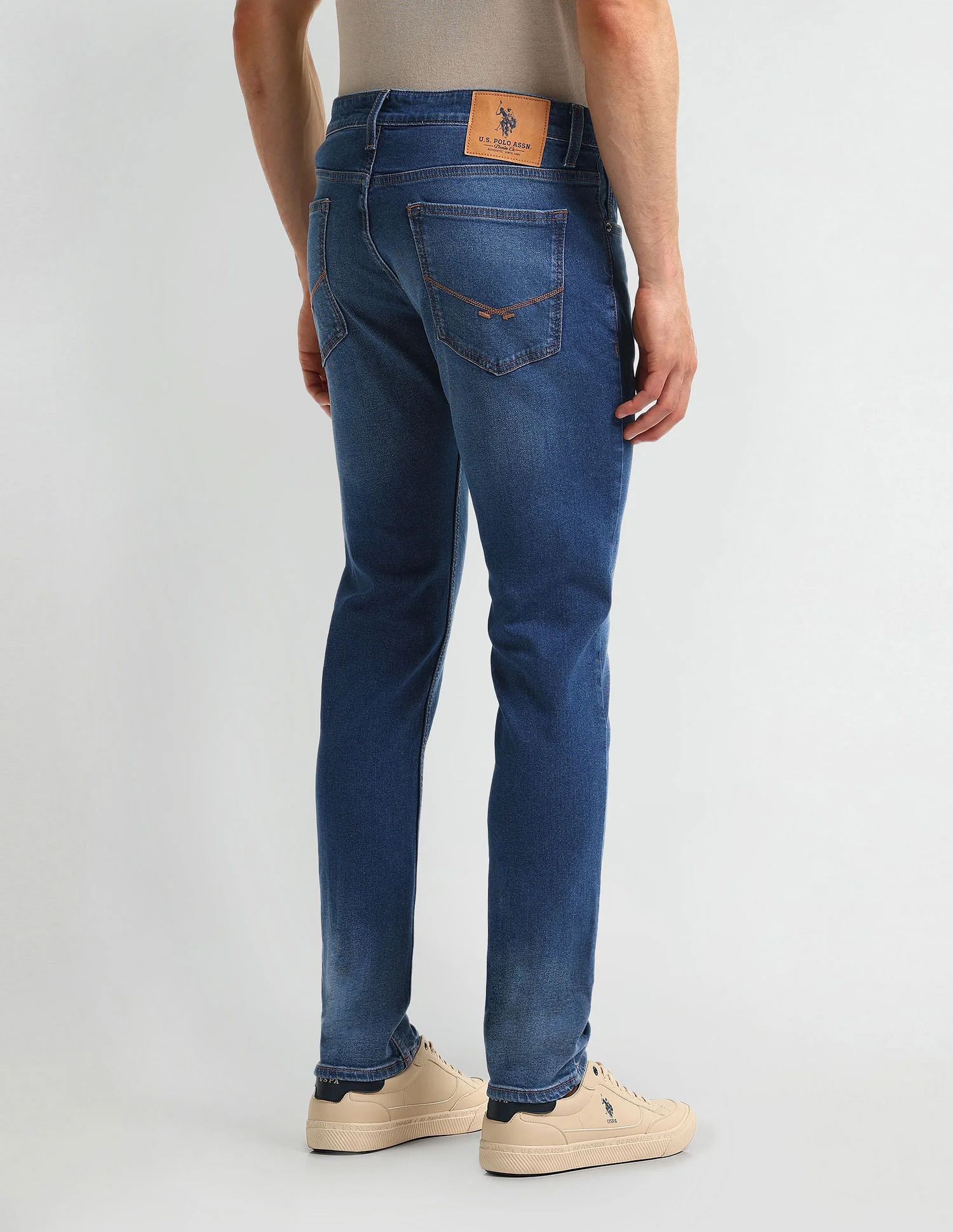 Brandon Slim Tapered Blue Jeans - Image 5