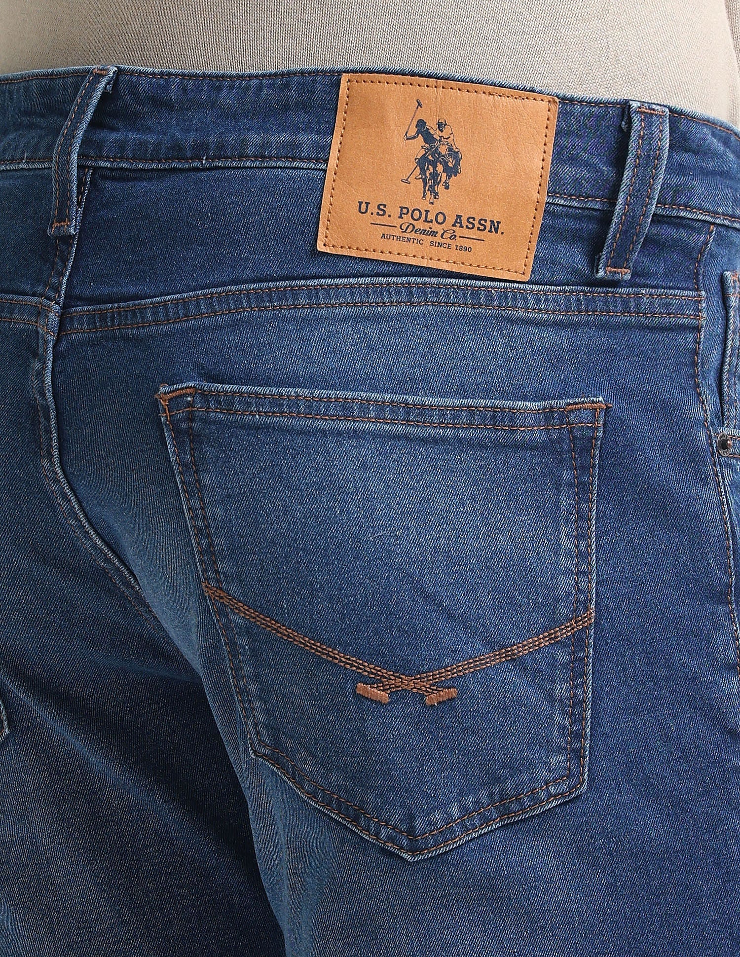 Brandon Slim Tapered Blue Jeans - Image 8