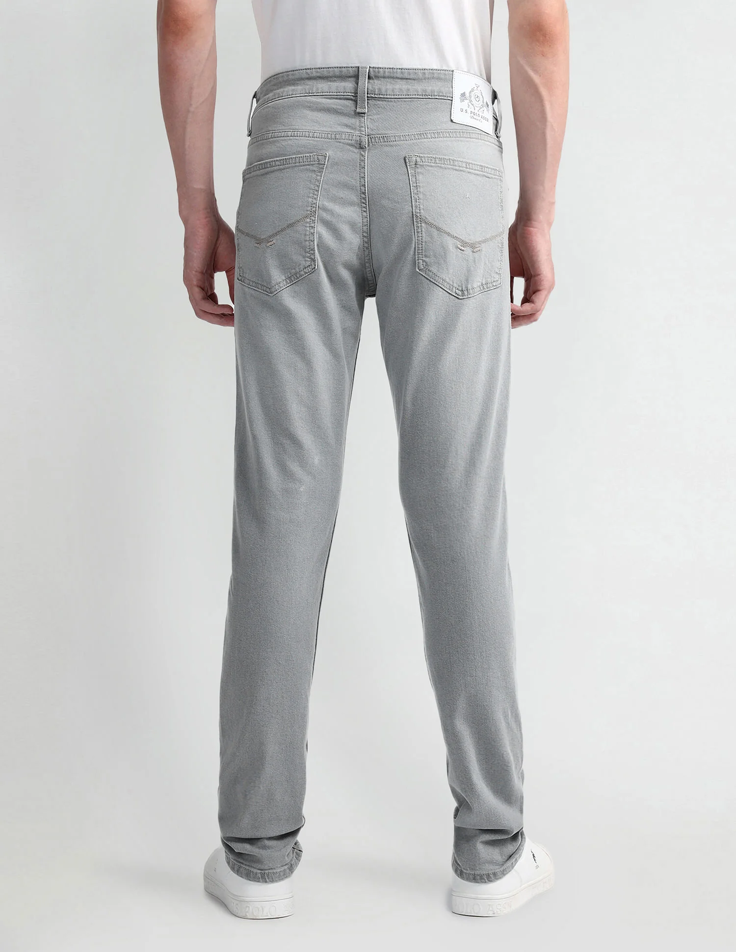Brandon Slim Tapered Grey Jeans - Image 5