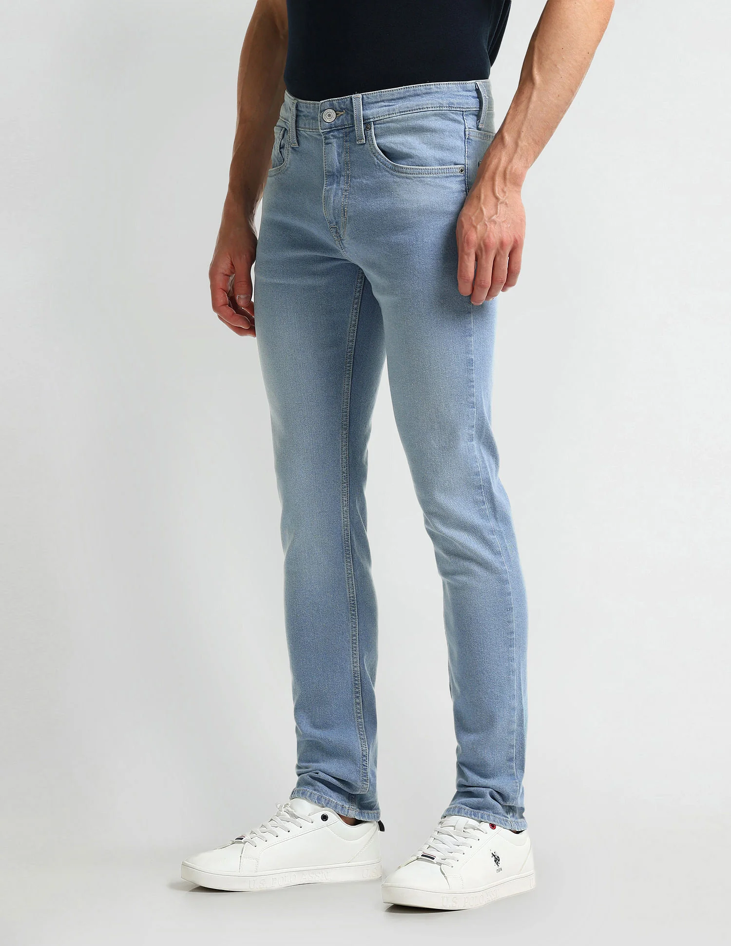 Regallo Skinny Fit Blue Jeans - Image 4