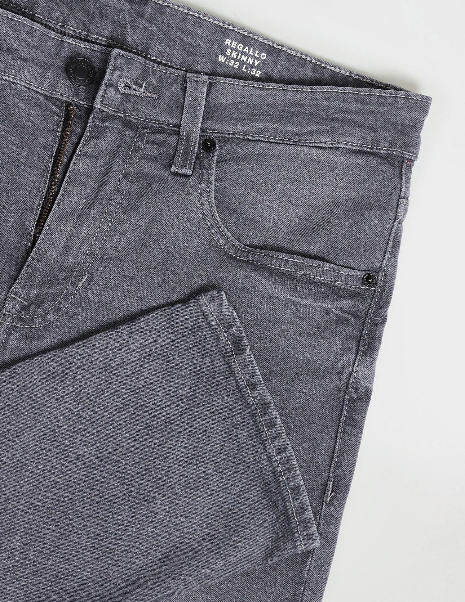 Regallo Skinny Fit Grey Jeans - Image 2
