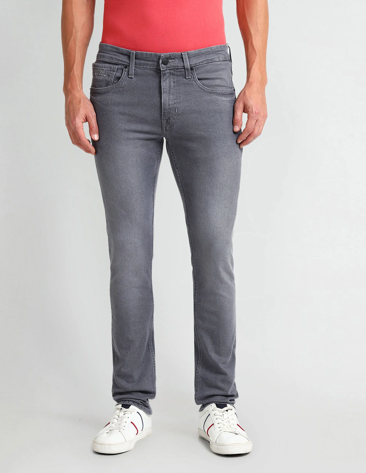 Regallo Skinny Fit Grey Jeans - Image 6