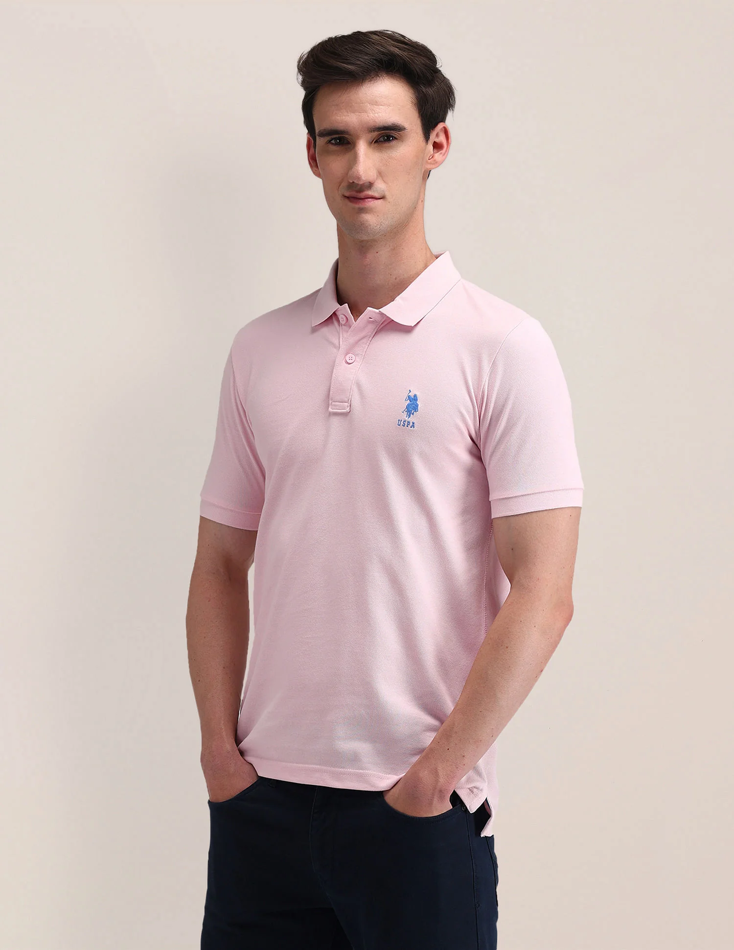 Solid Slim Fit Polo Shirt - Image 4