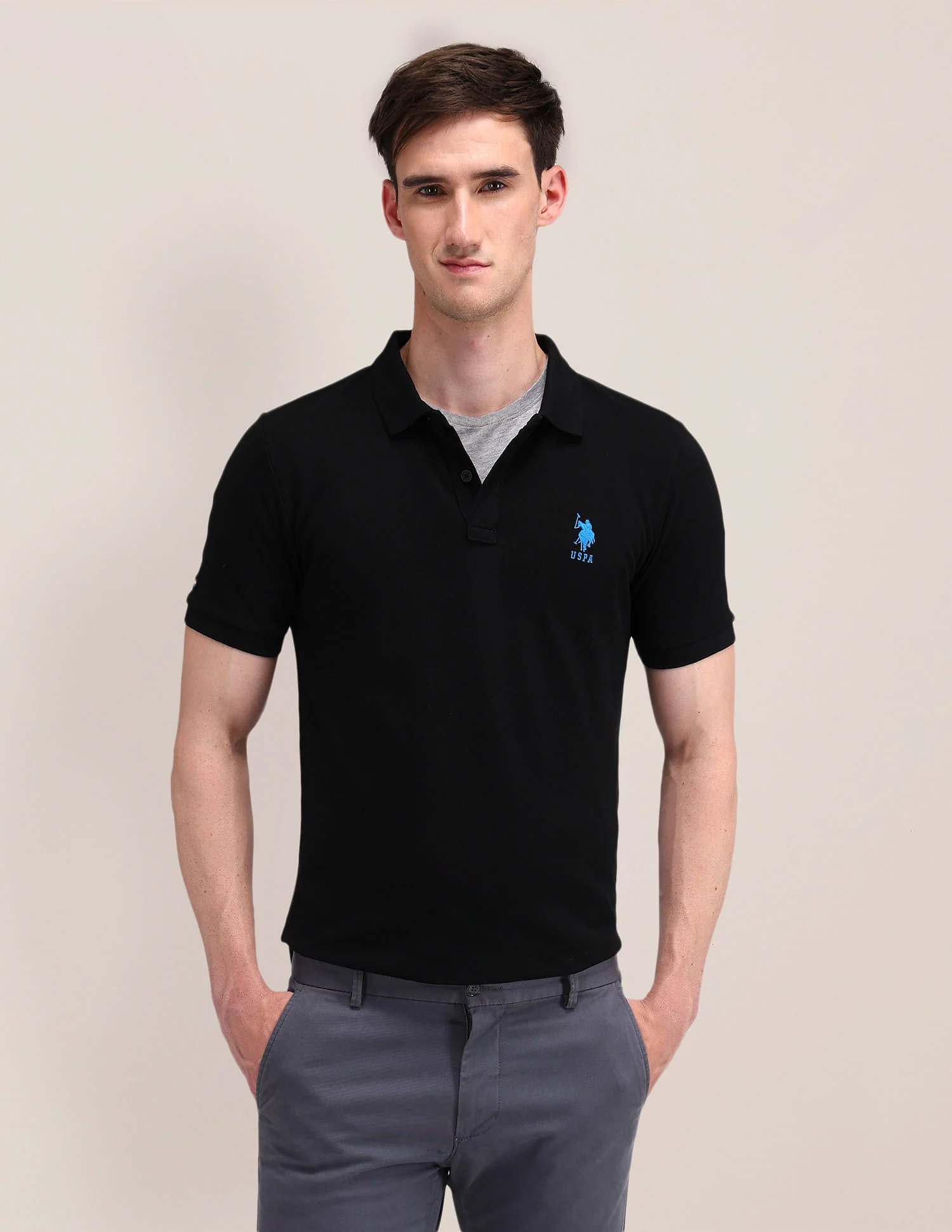 Solid Slim Fit Polo Shirt