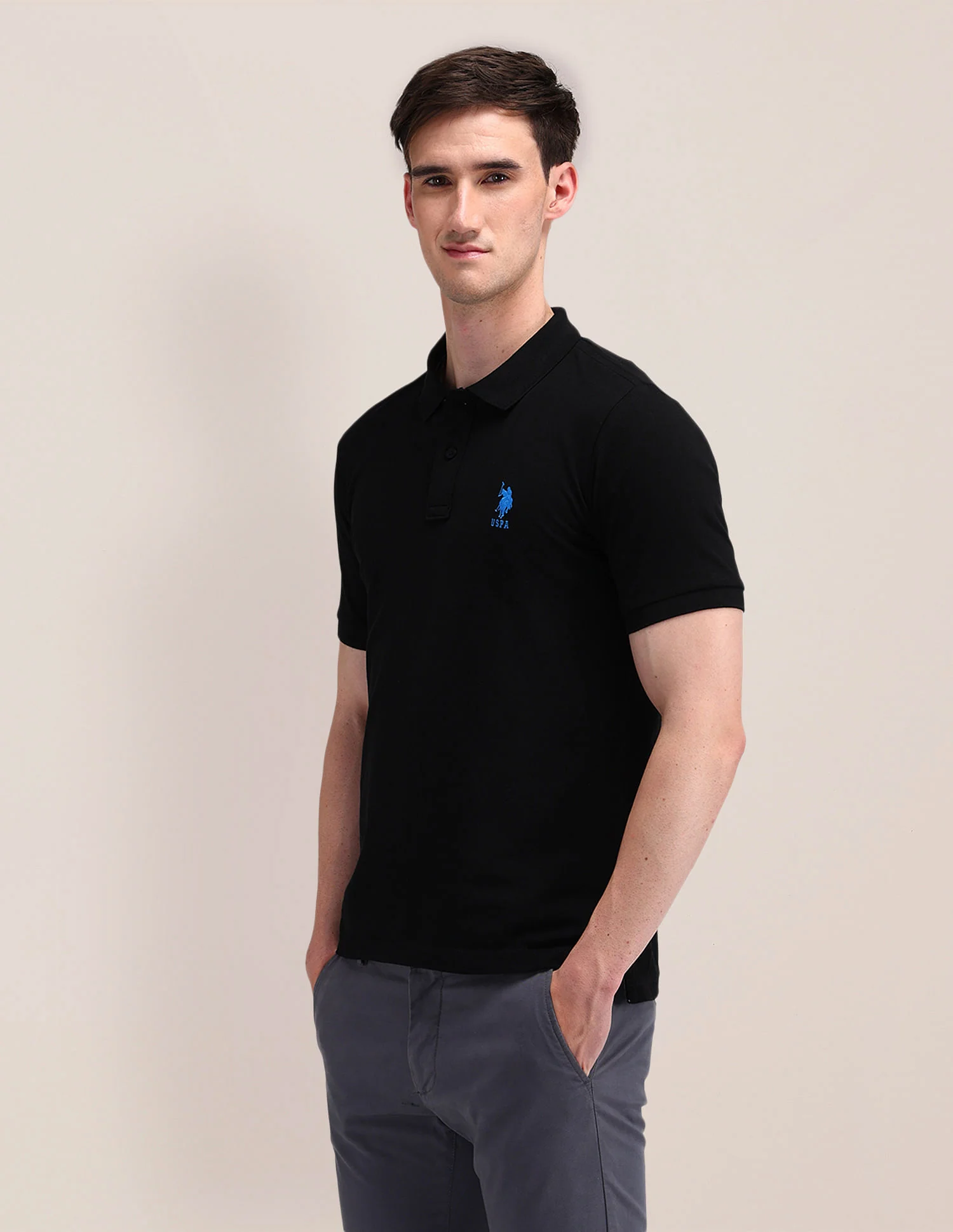 Solid Slim Fit Polo Shirt - Image 4