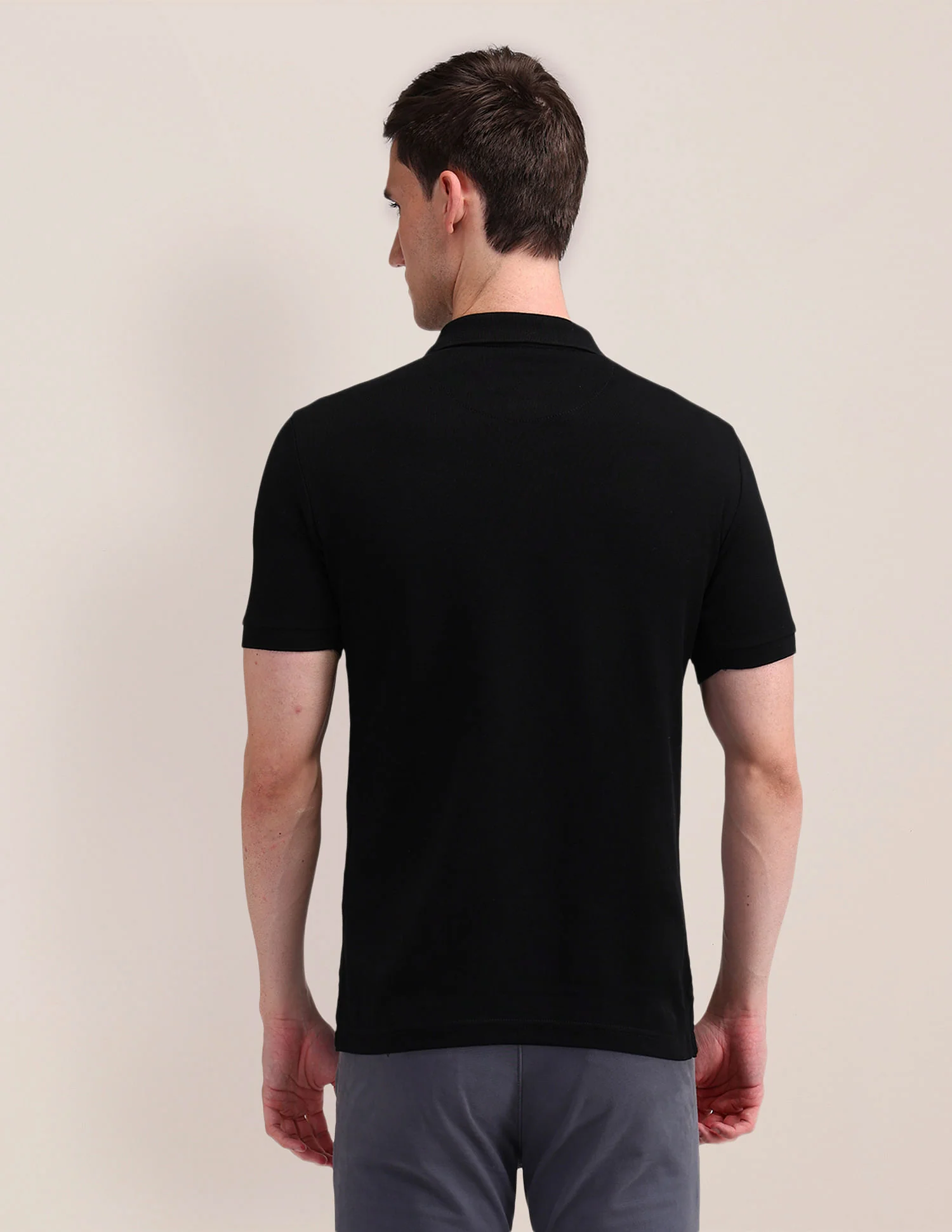 Solid Slim Fit Polo Shirt - Image 5