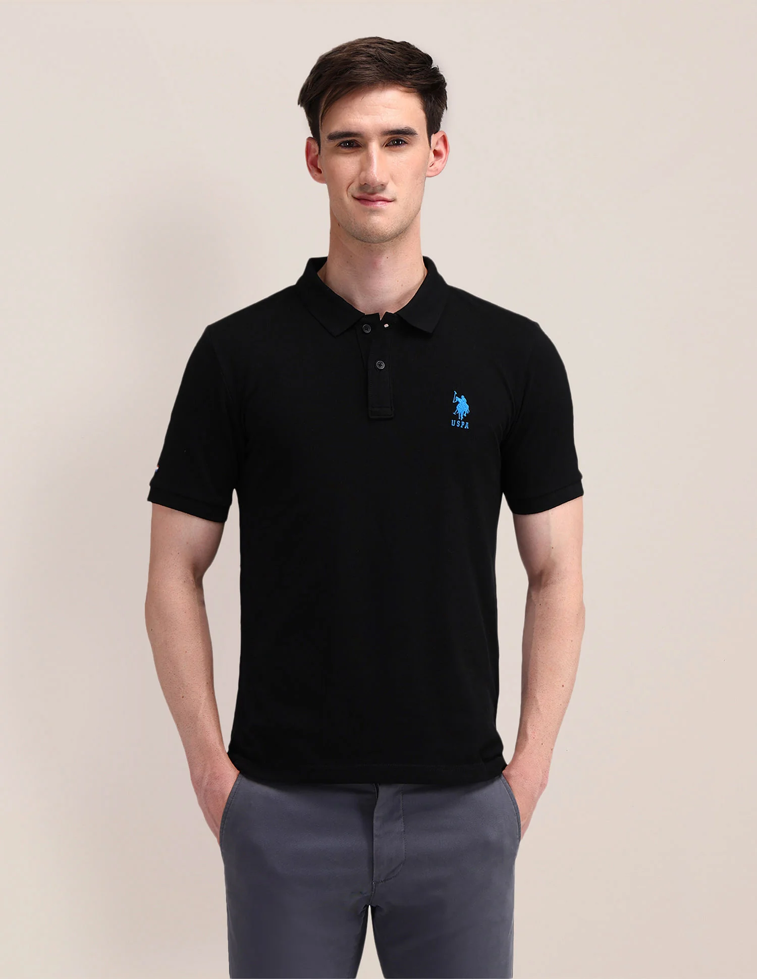 Solid Slim Fit Polo Shirt - Image 6