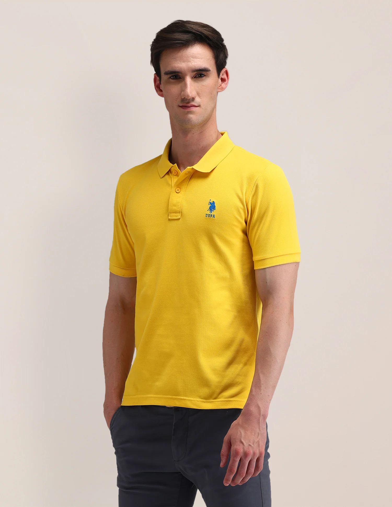 Solid Slim Fit Polo Shirt - Image 4