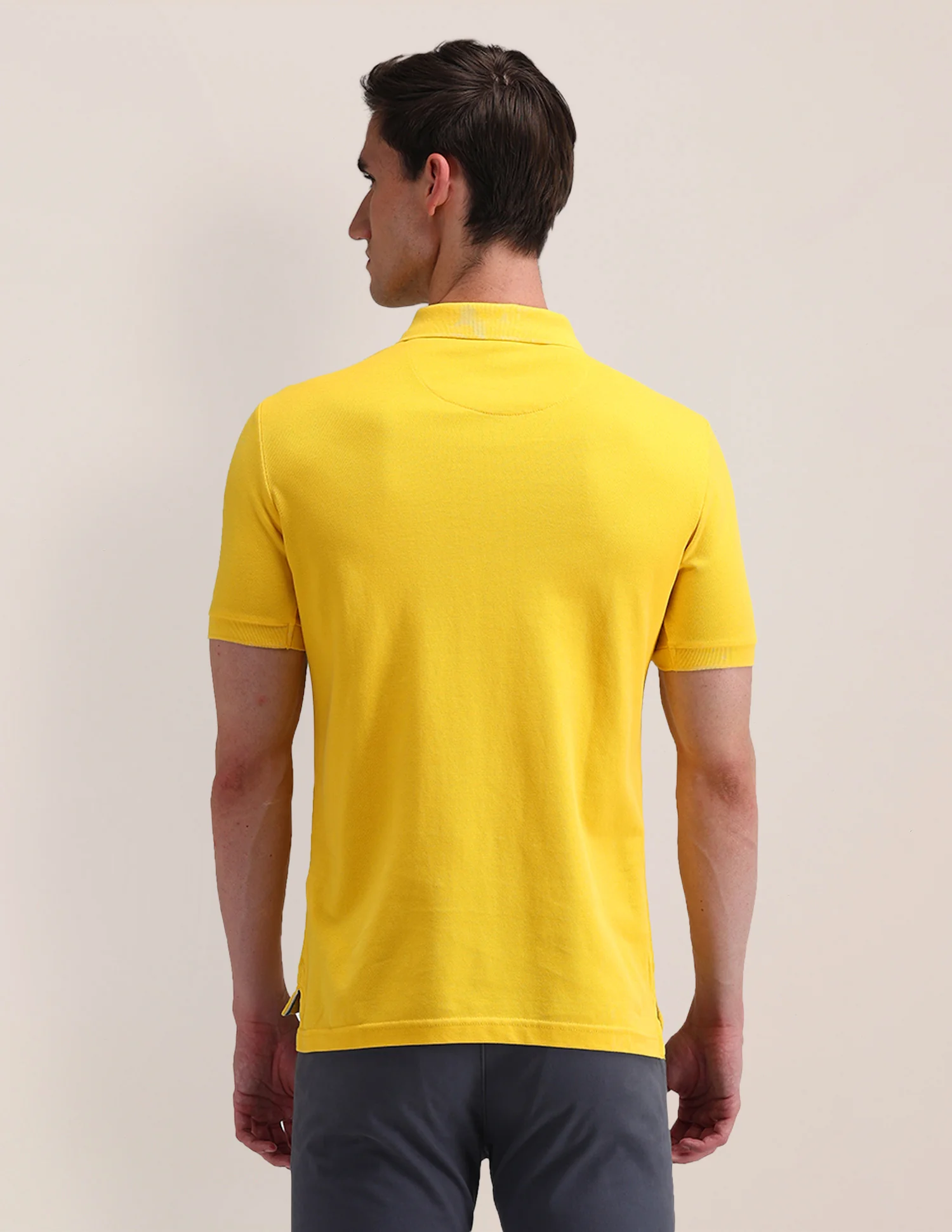 Solid Slim Fit Polo Shirt - Image 5