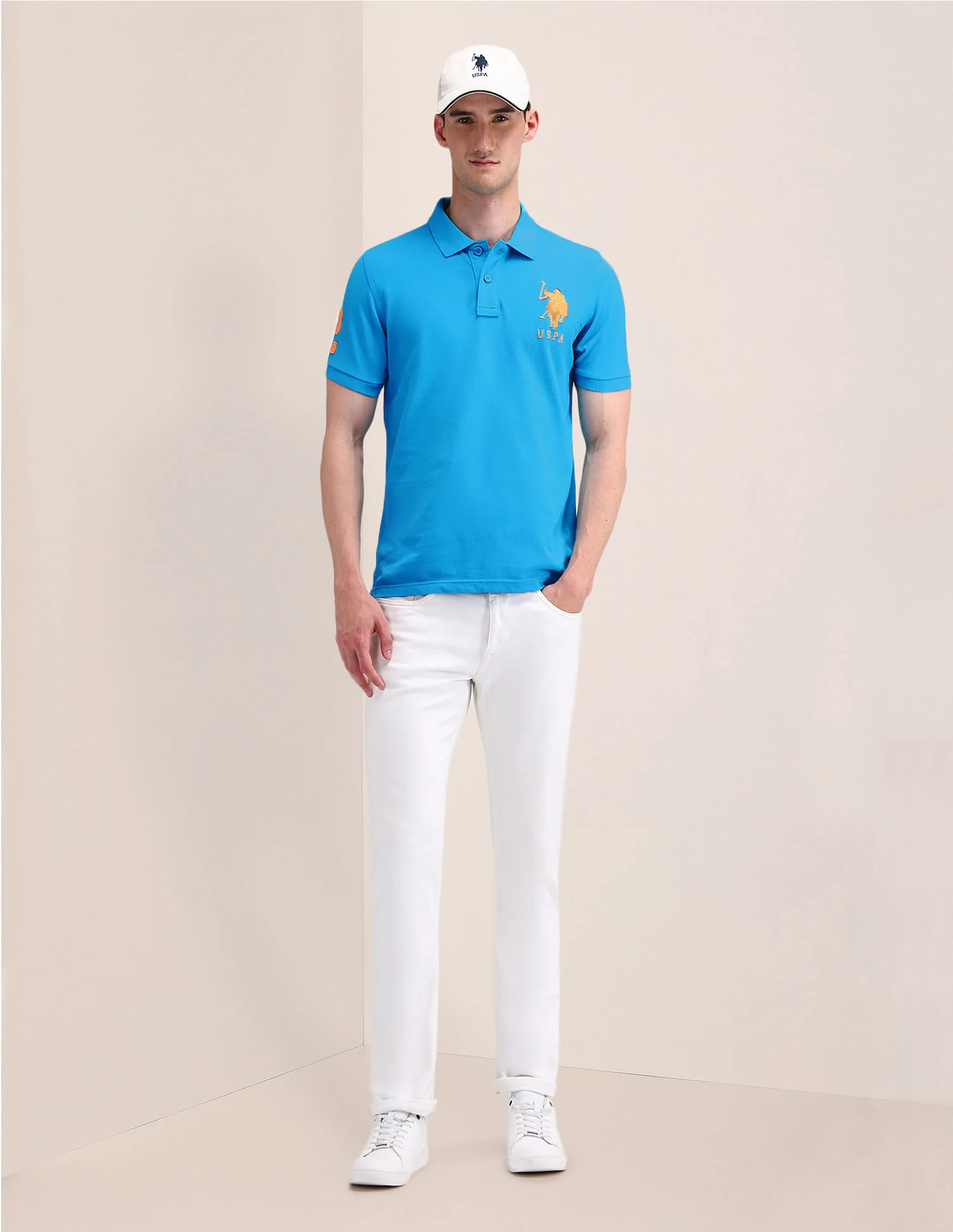 Solid Slim Fit Polo Shirt - Image 3
