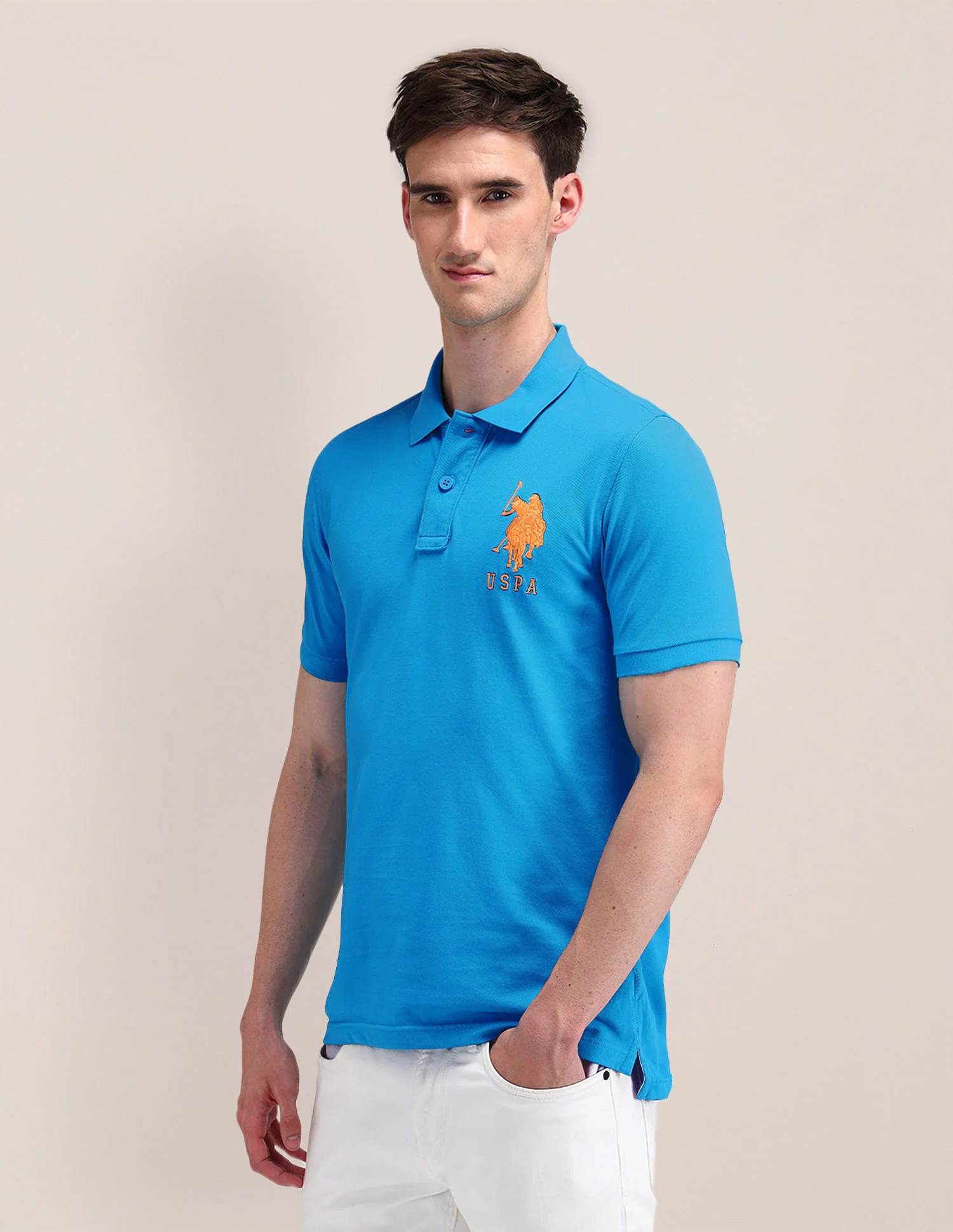 Solid Slim Fit Polo Shirt - Image 4