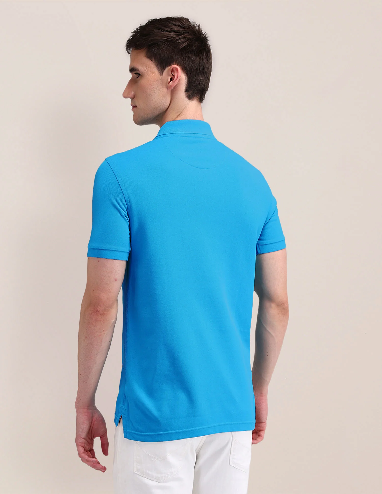Solid Slim Fit Polo Shirt - Image 5