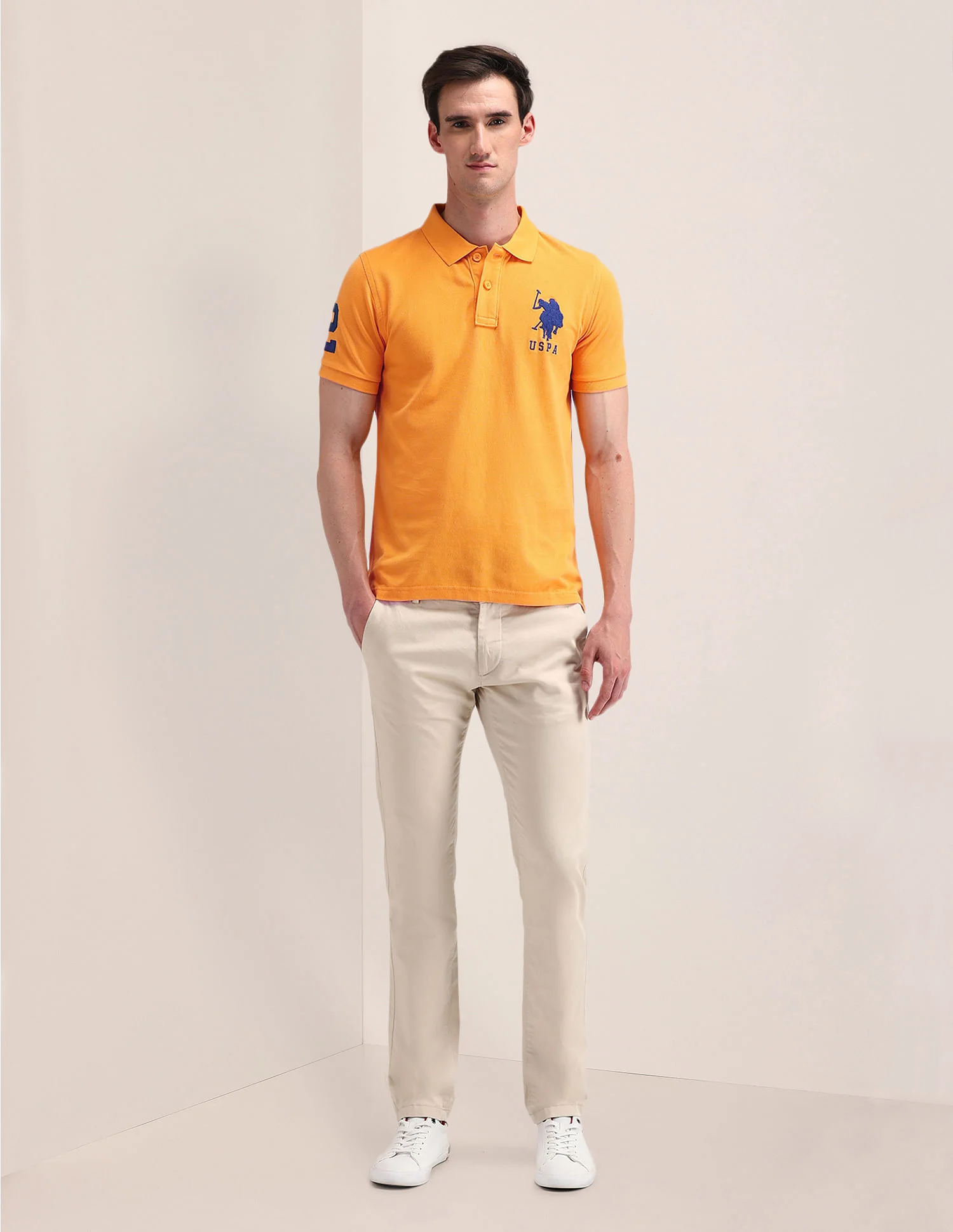 Solid Slim Fit Polo Shirt - Image 3