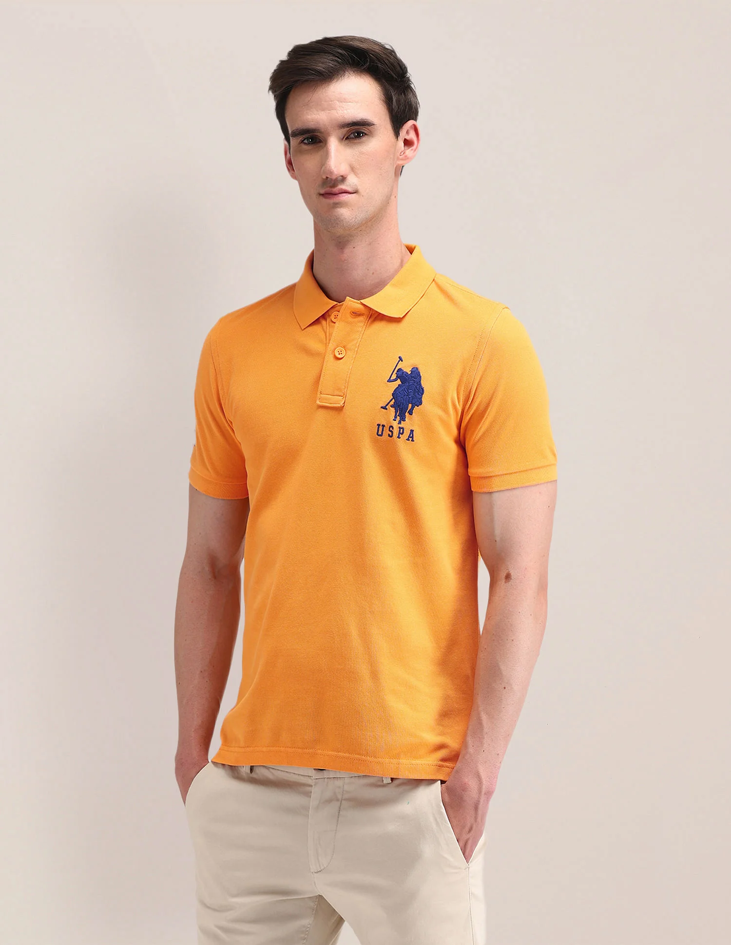 Solid Slim Fit Polo Shirt - Image 4