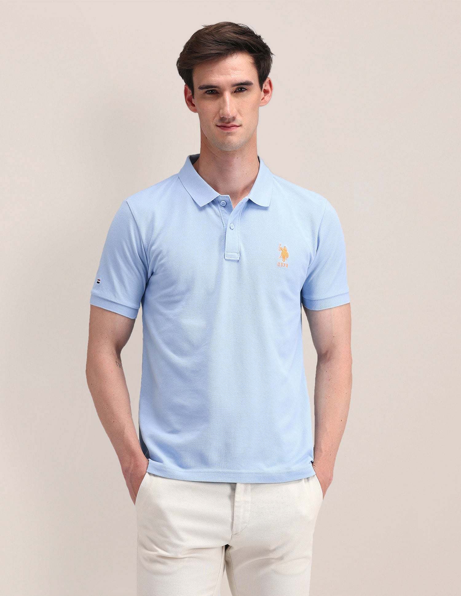 Solid Slim Fit Polo Shirt