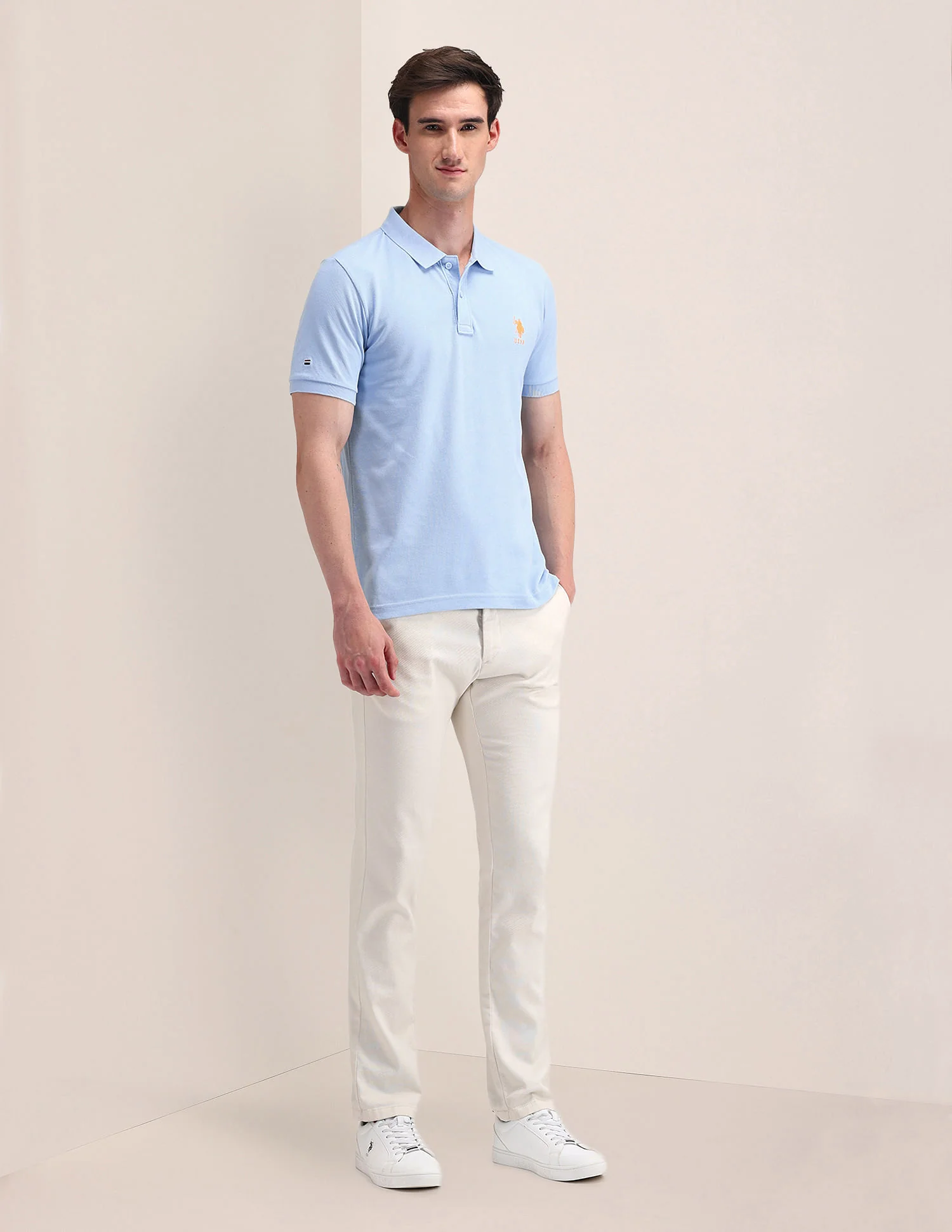 Solid Slim Fit Polo Shirt - Image 3