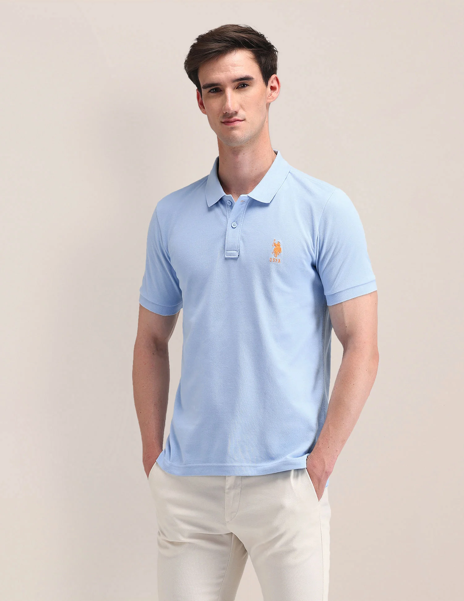 Solid Slim Fit Polo Shirt - Image 4