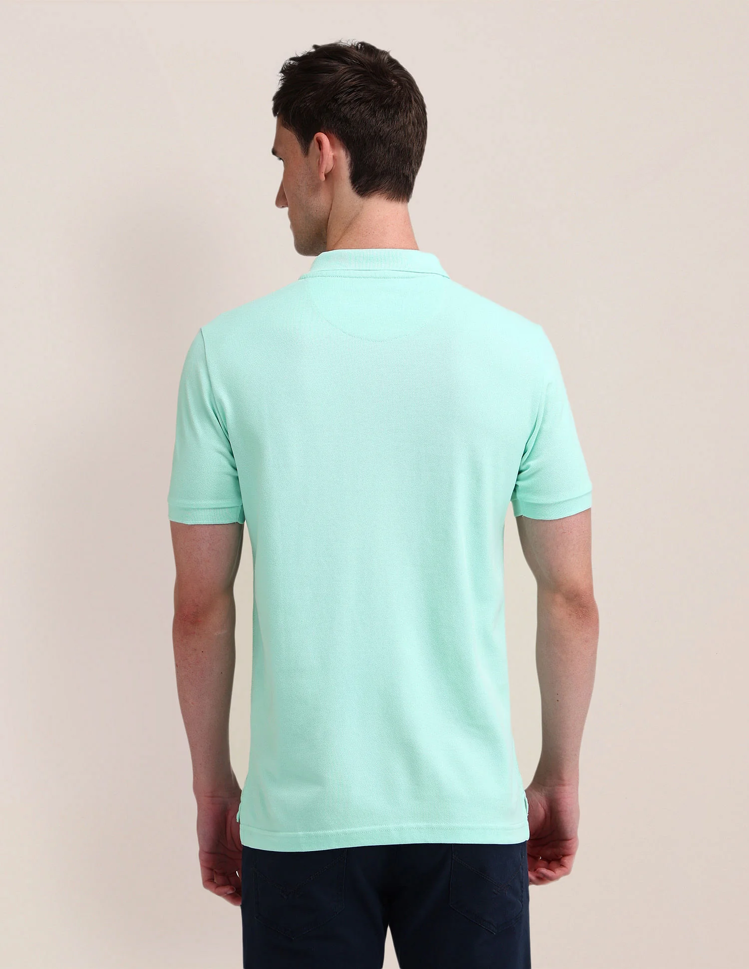 Solid Slim Fit Polo Shirt - Image 5