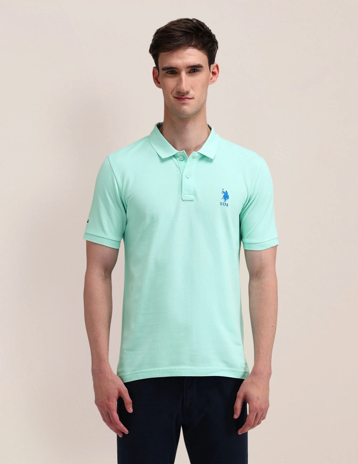 Solid Slim Fit Polo Shirt - Image 6