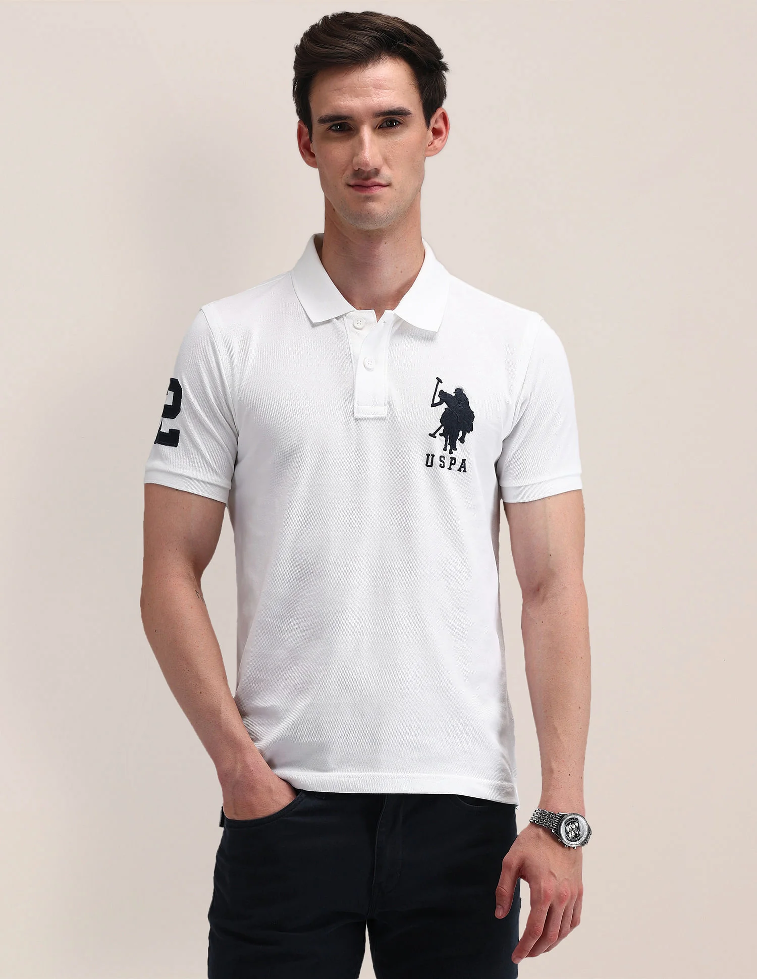 Solid Slim Fit Polo Shirt