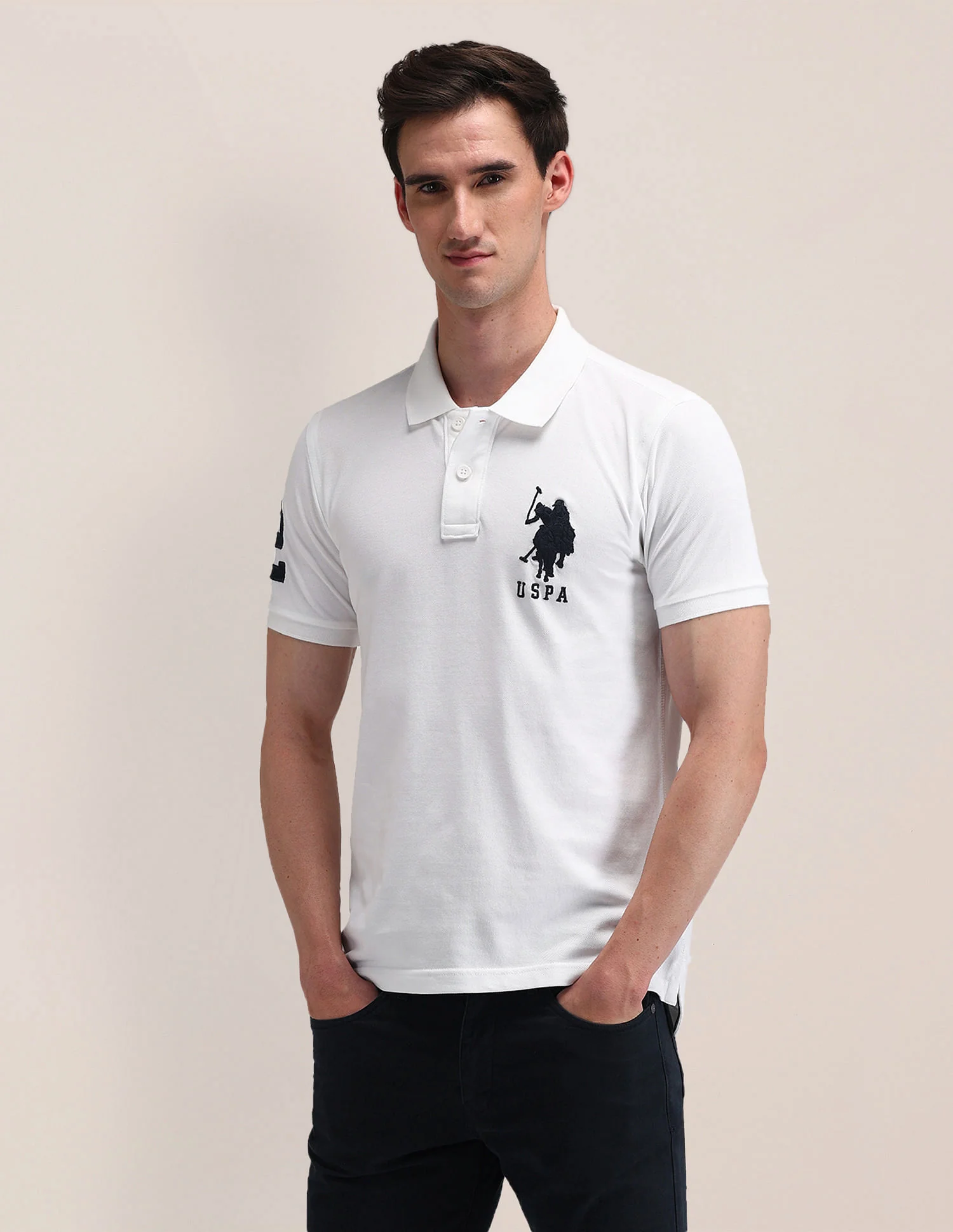Solid Slim Fit Polo Shirt - Image 4