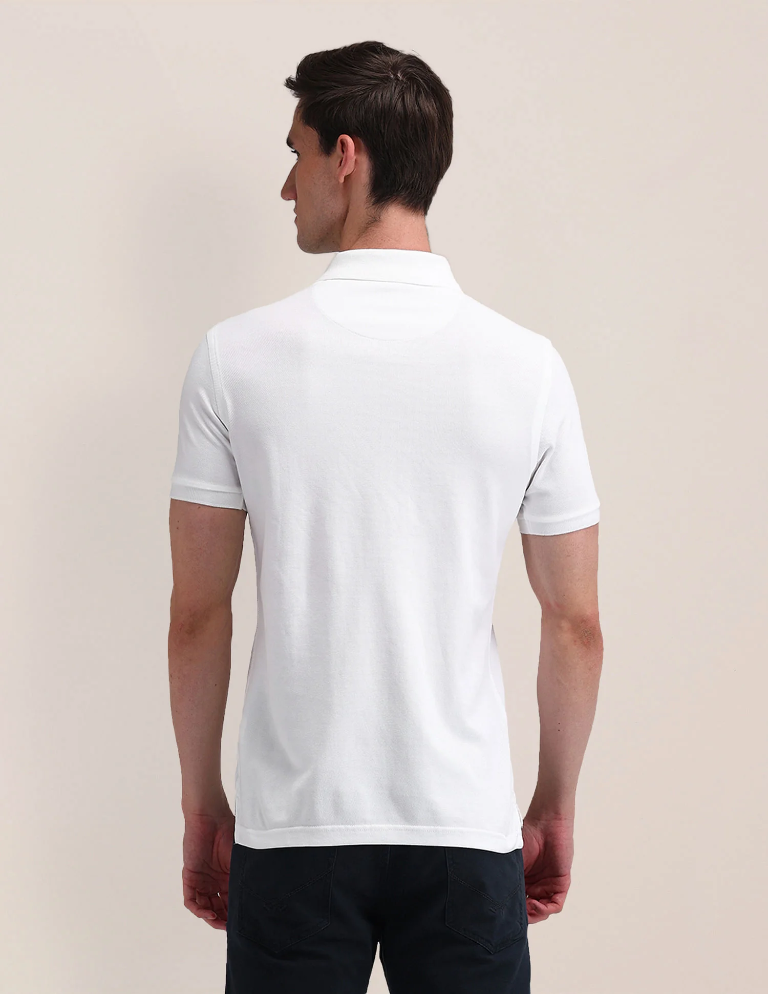 Solid Slim Fit Polo Shirt - Image 5