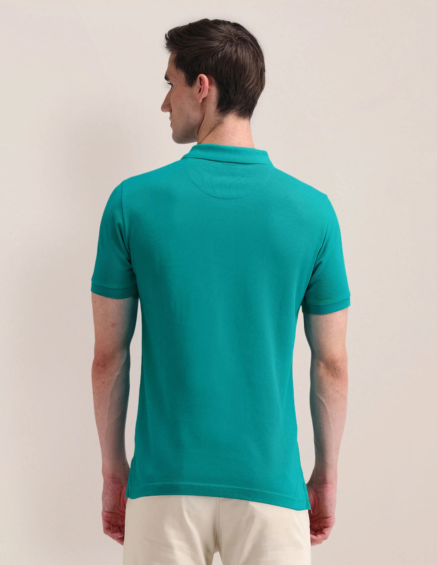Solid Slim Fit Polo Shirt - Image 5