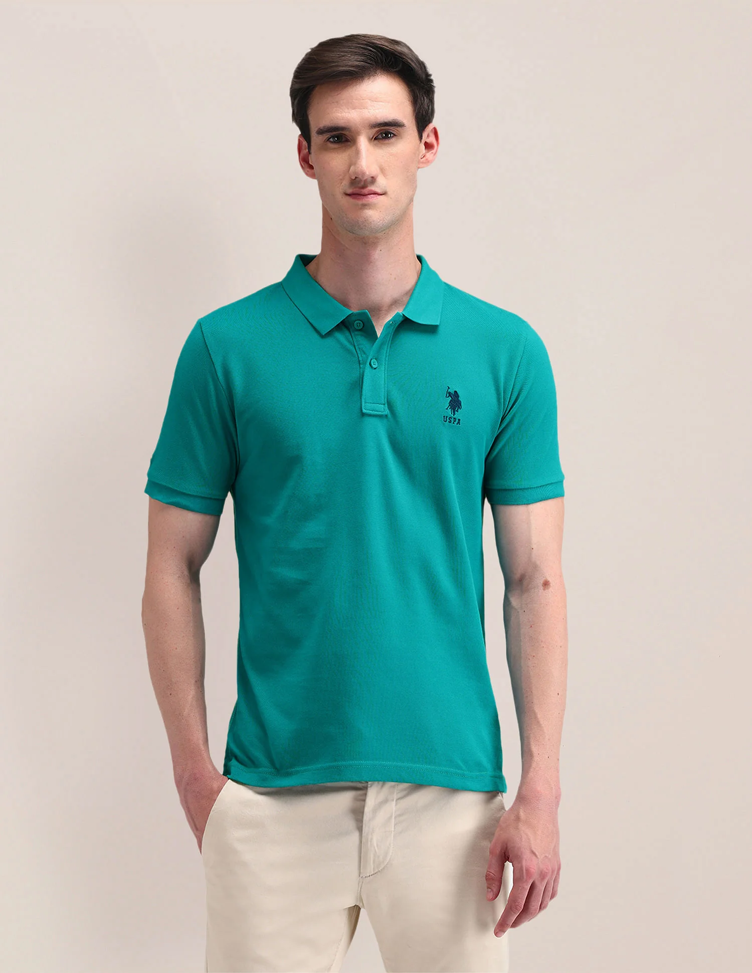 Solid Slim Fit Polo Shirt - Image 6