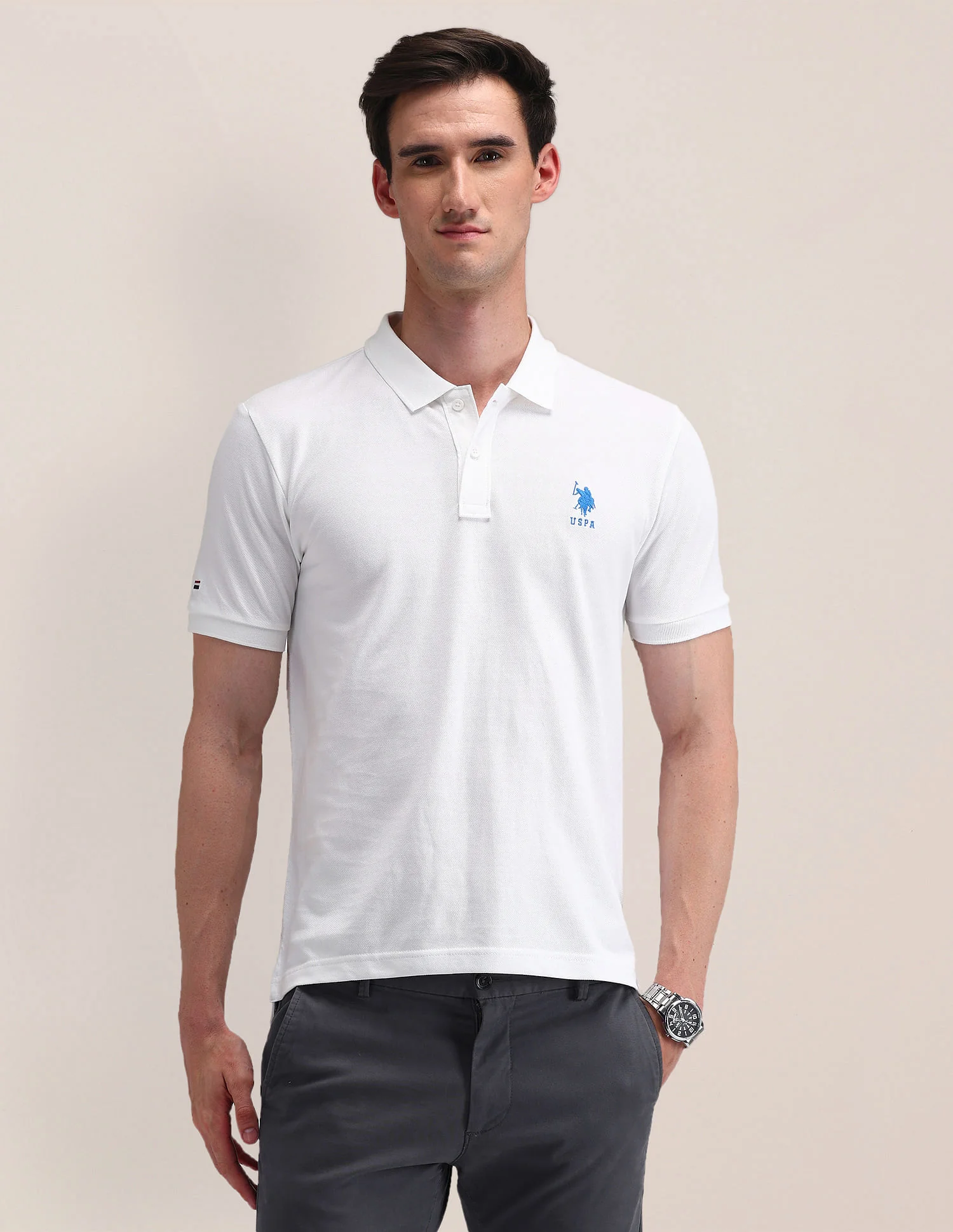 Solid Slim Fit Polo Shirt