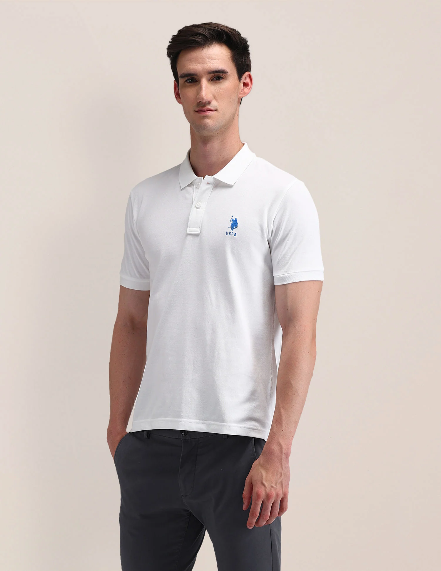 Solid Slim Fit Polo Shirt - Image 4